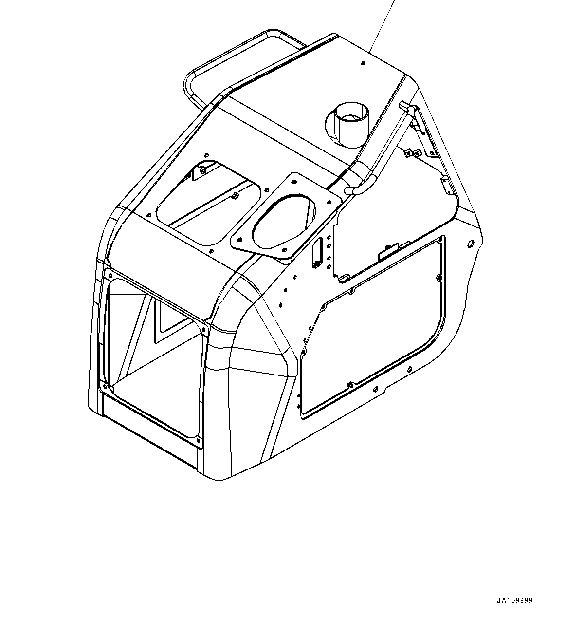 Капот 12Y-54-42111 KOMATSU