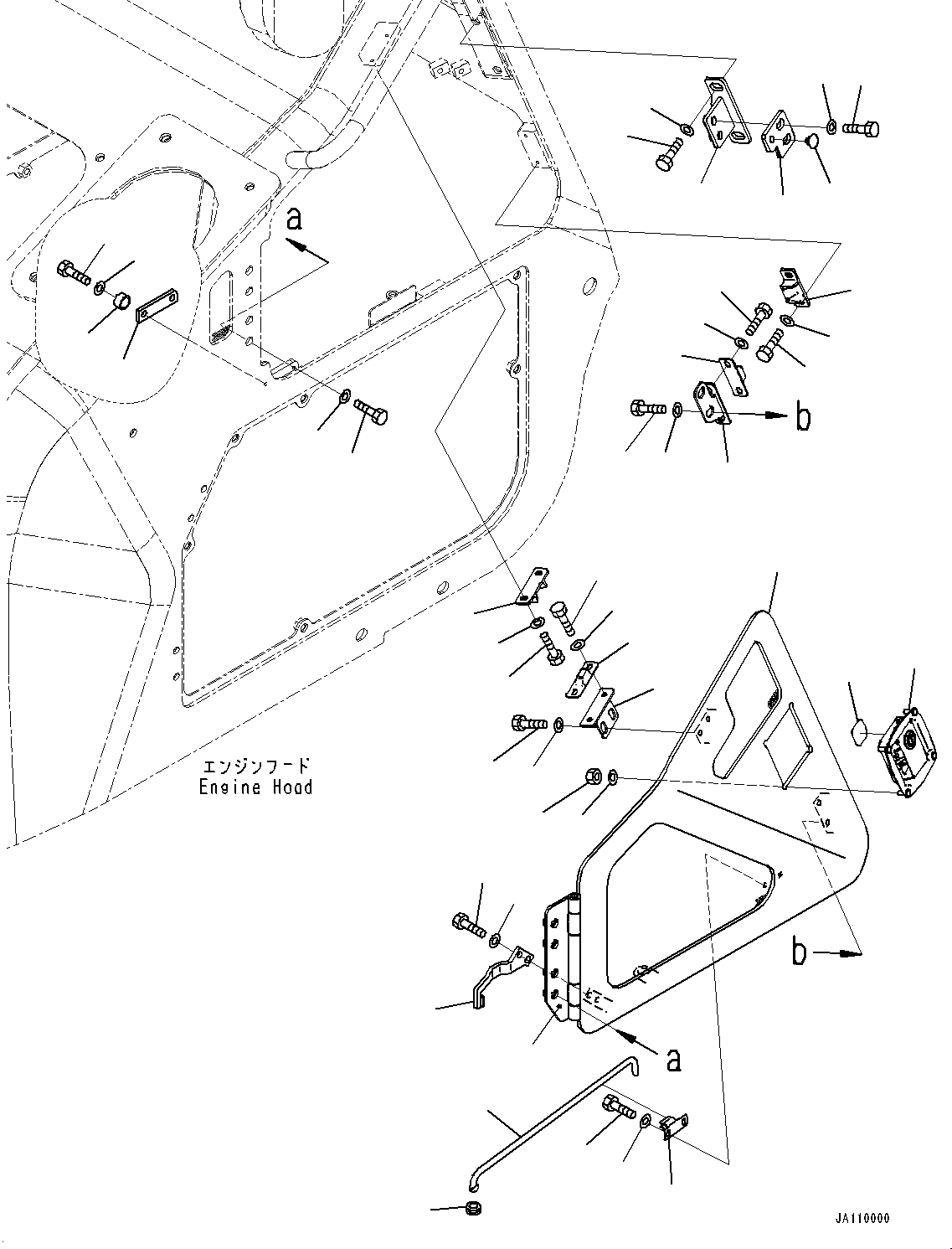 Петля сварная 12Y-54-41210 KOMATSU