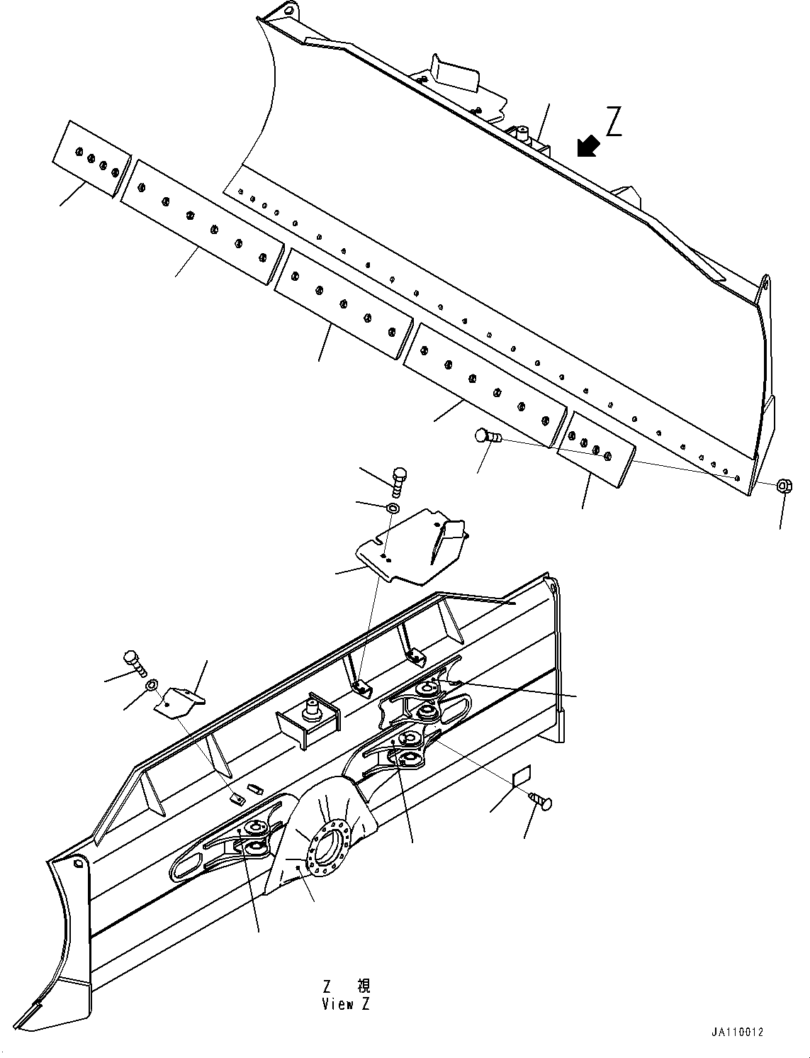 Щётка стеклоочистителя 12Y-72-41101 KOMATSU