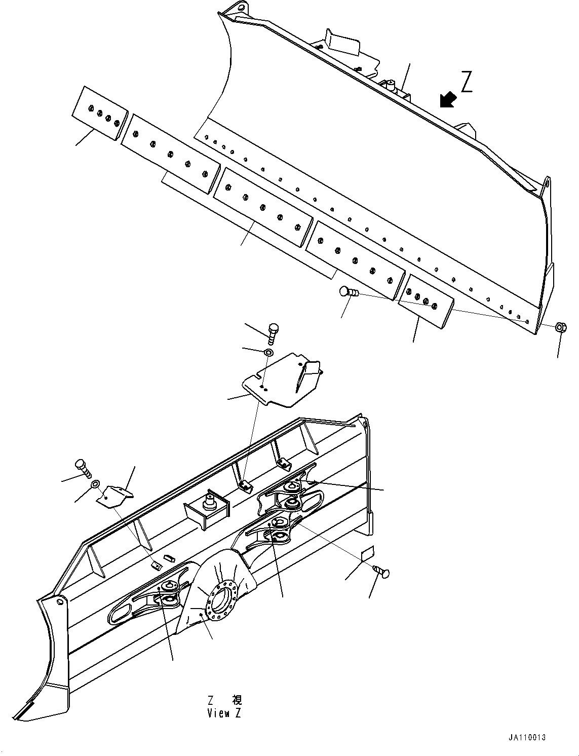 Blade Assembly 12Y-72-43101 KOMATSU