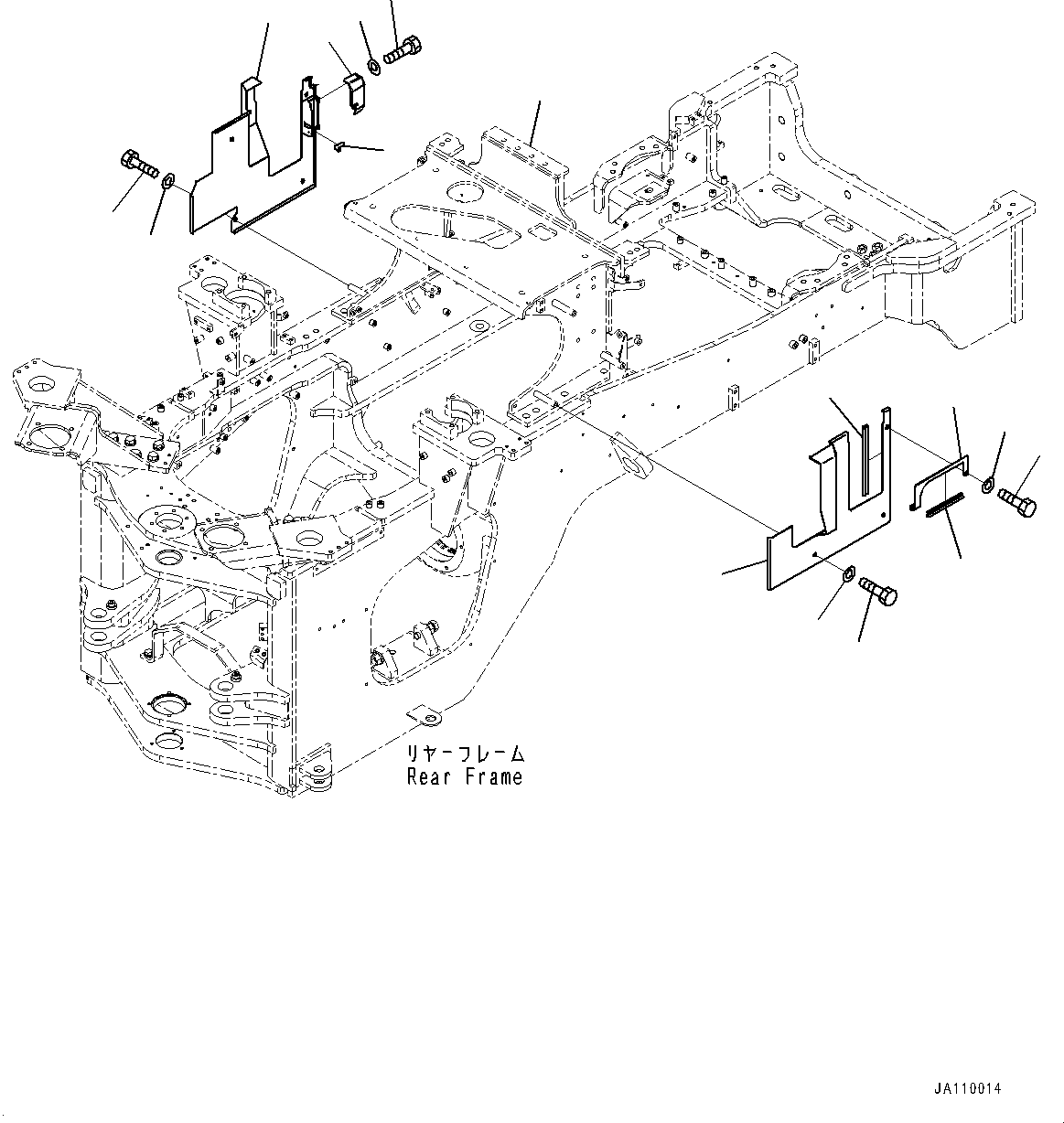 Крышка 421-U45-6161 KOMATSU