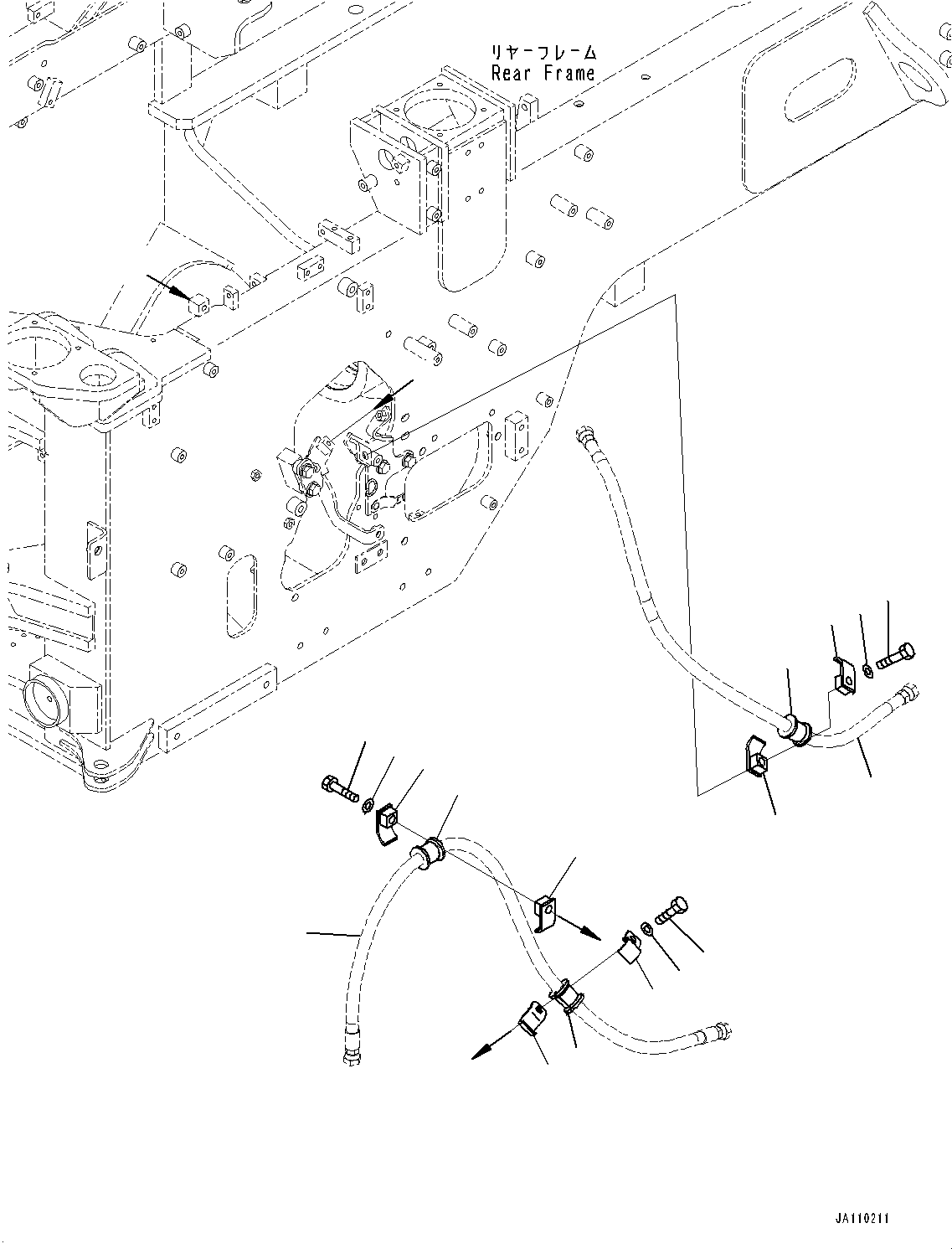 Шланг (417-T90-6191) KOMATSU