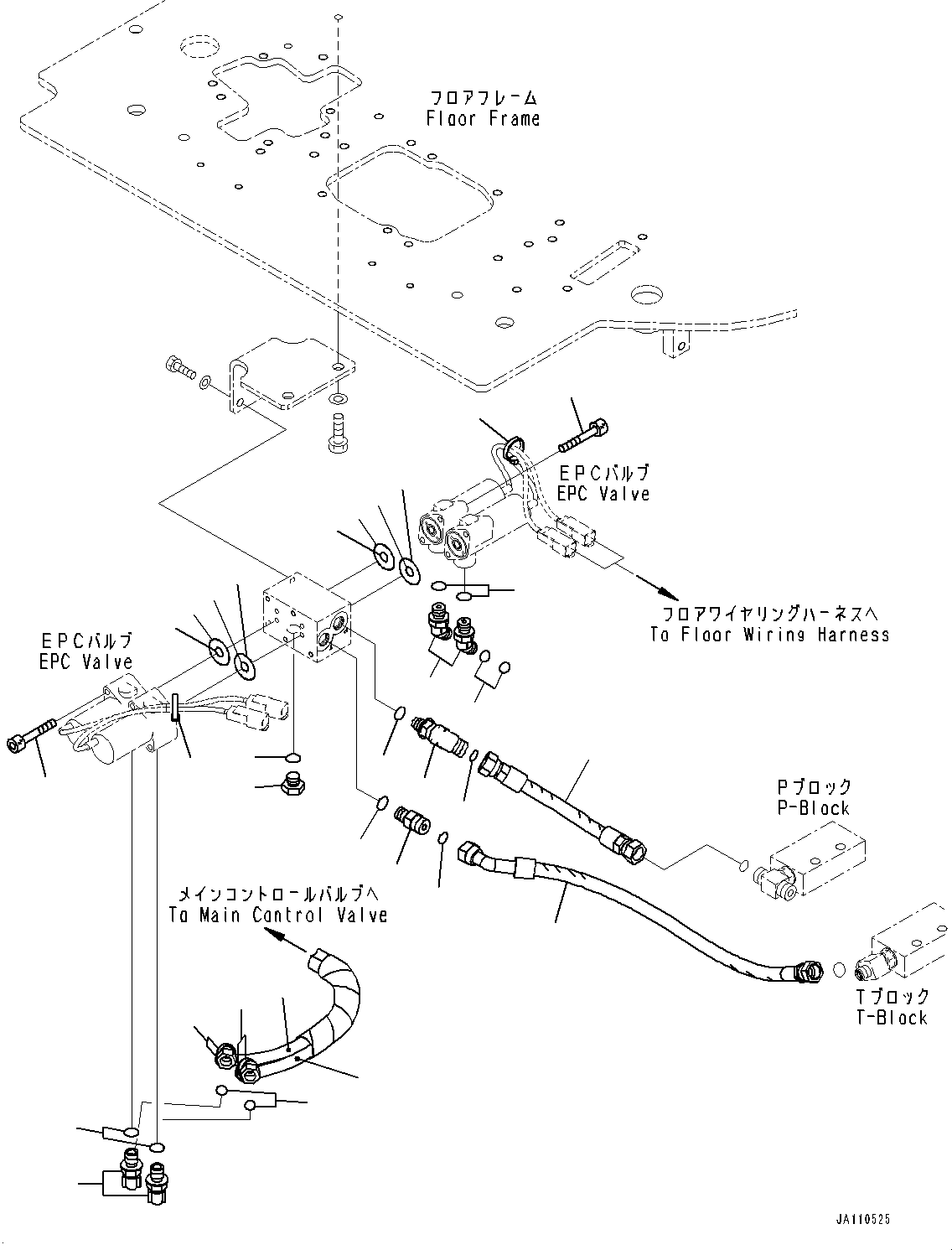 Шланг 22B-62-49361 KOMATSU