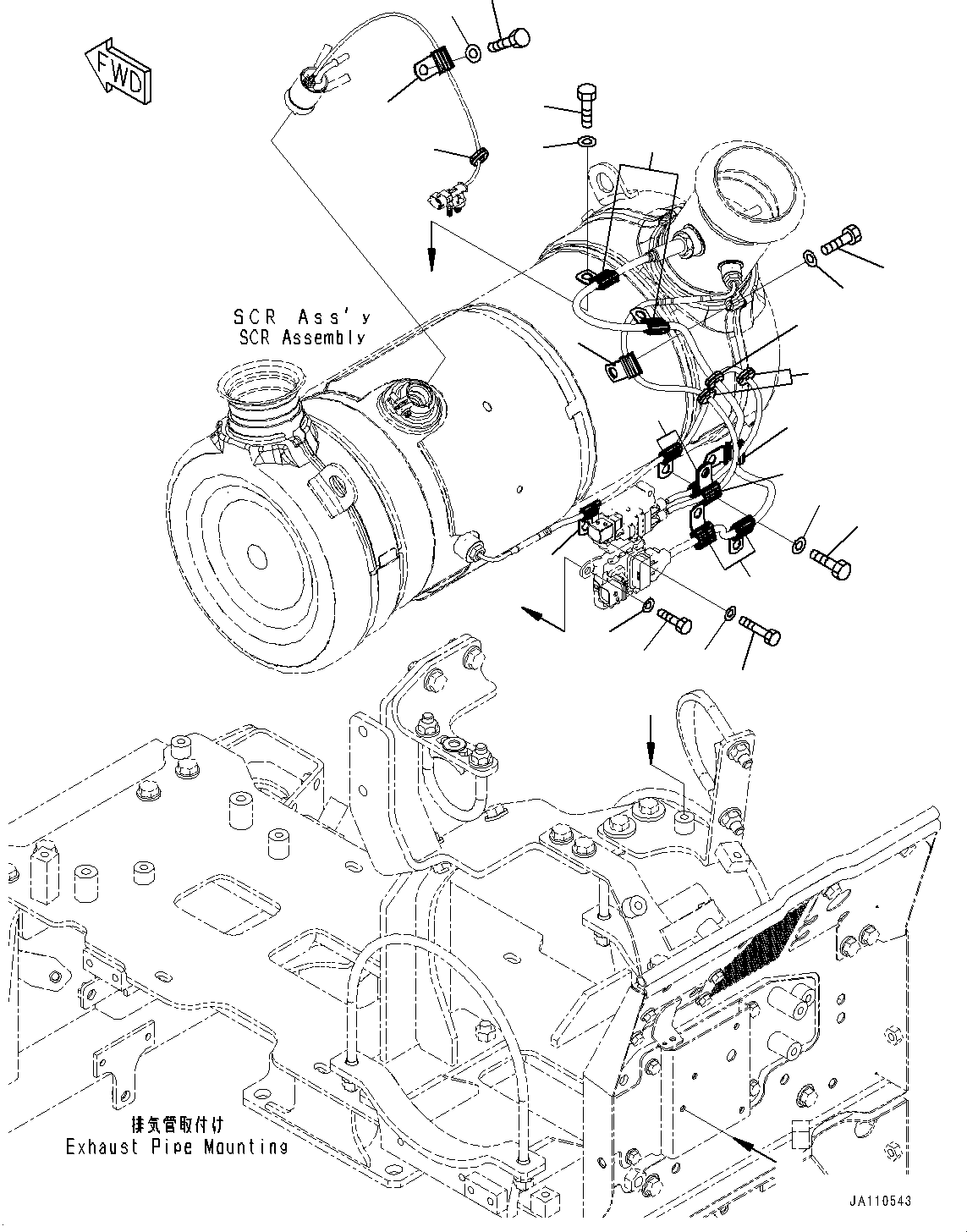Проходная втулка 23D-02-52371 KOMATSU