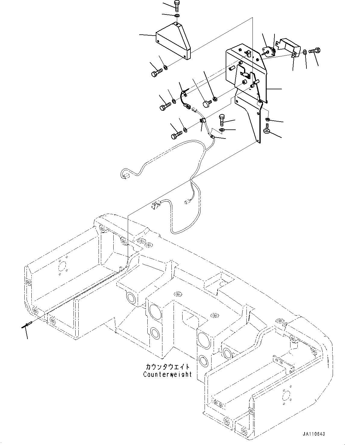Фонарь в сборе 423-06-46711 KOMATSU
