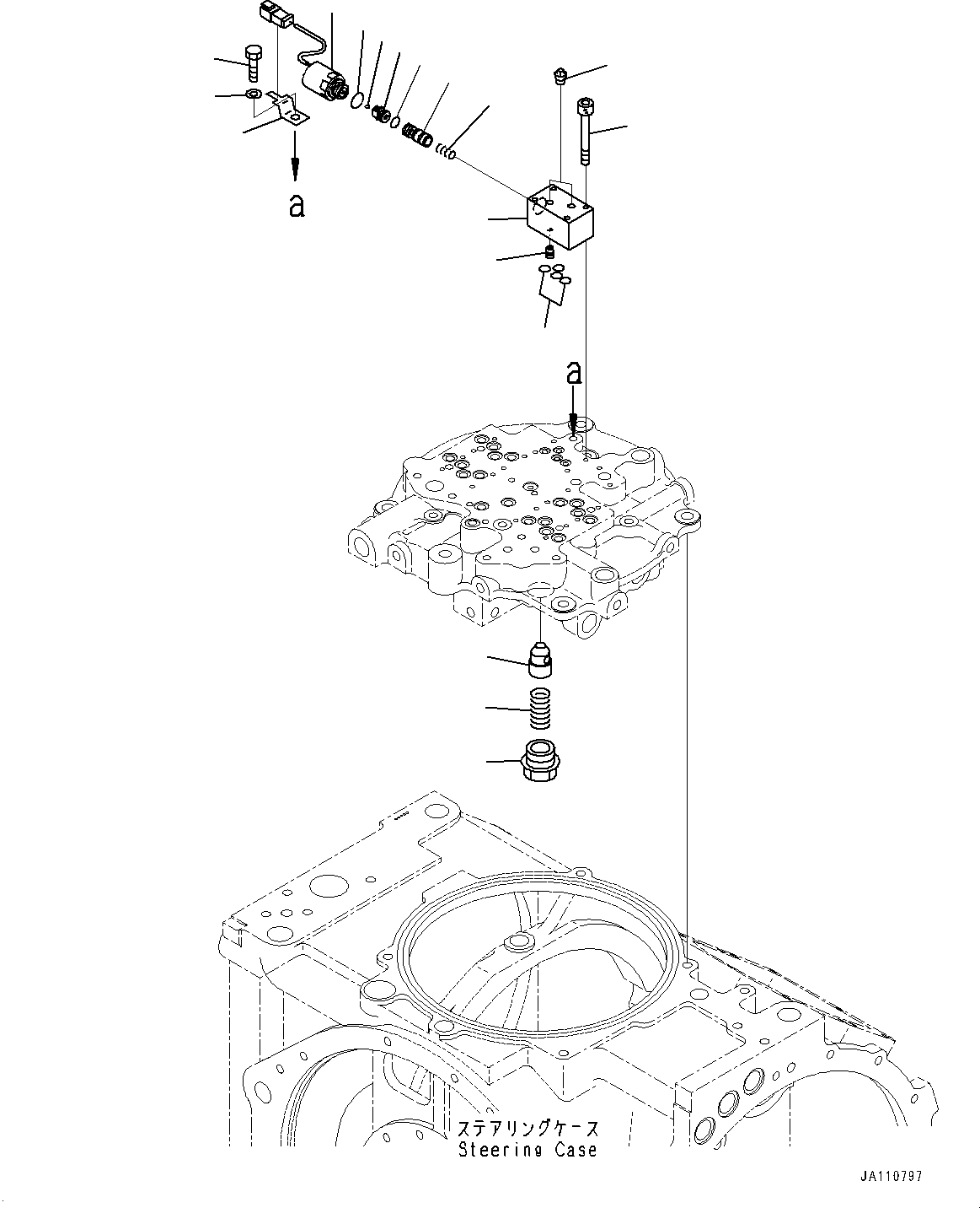 VALVE ASS'Y,PREVENT STEEP BRAKE 17M-22-47990 KOMATSU