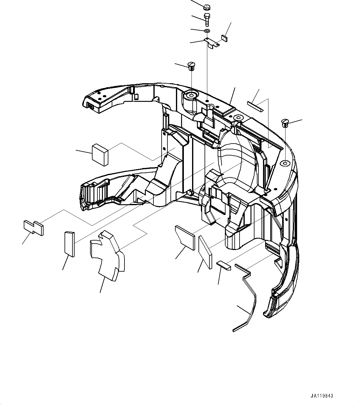Weight, 2919Kg 22B-46-43800 KOMATSU