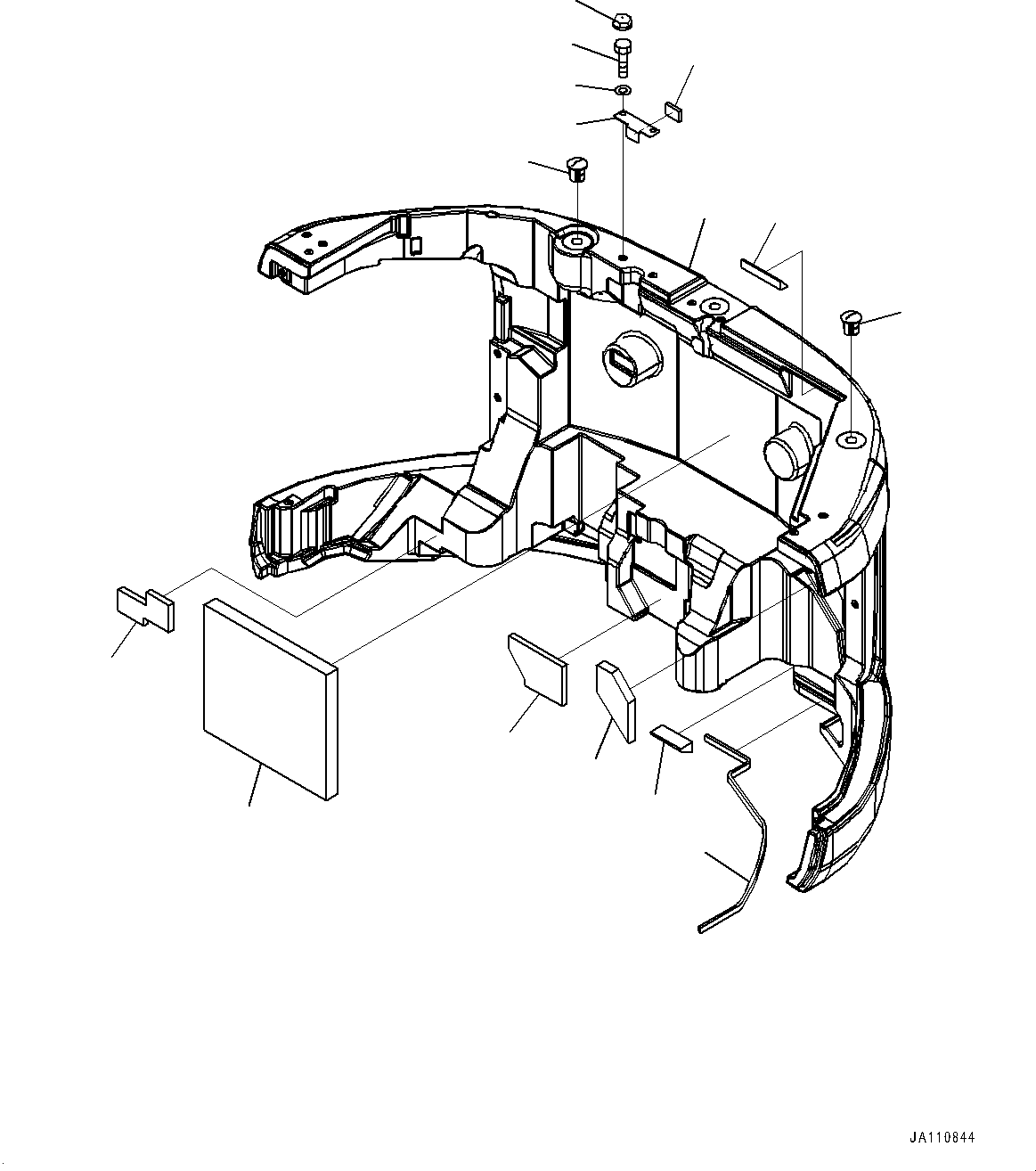 Weight, 2607Kg 22B-46-43900 KOMATSU