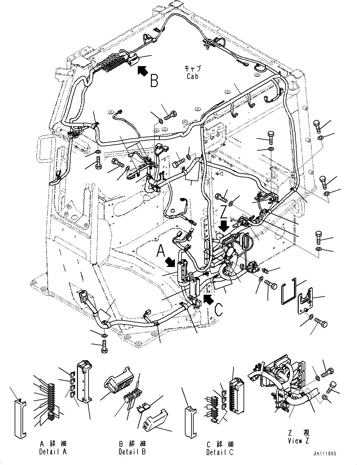 Жгут проводов 14X-06-76111 KOMATSU
