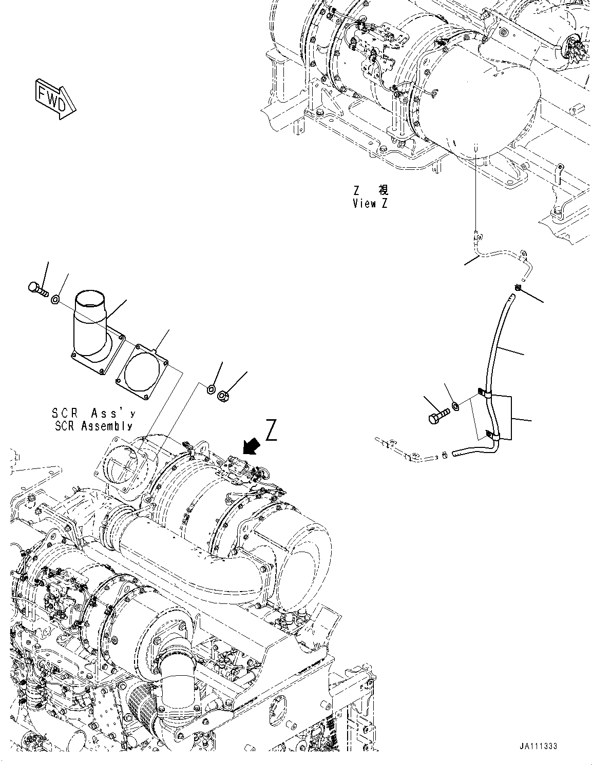 Шланг 425-01-51141 KOMATSU