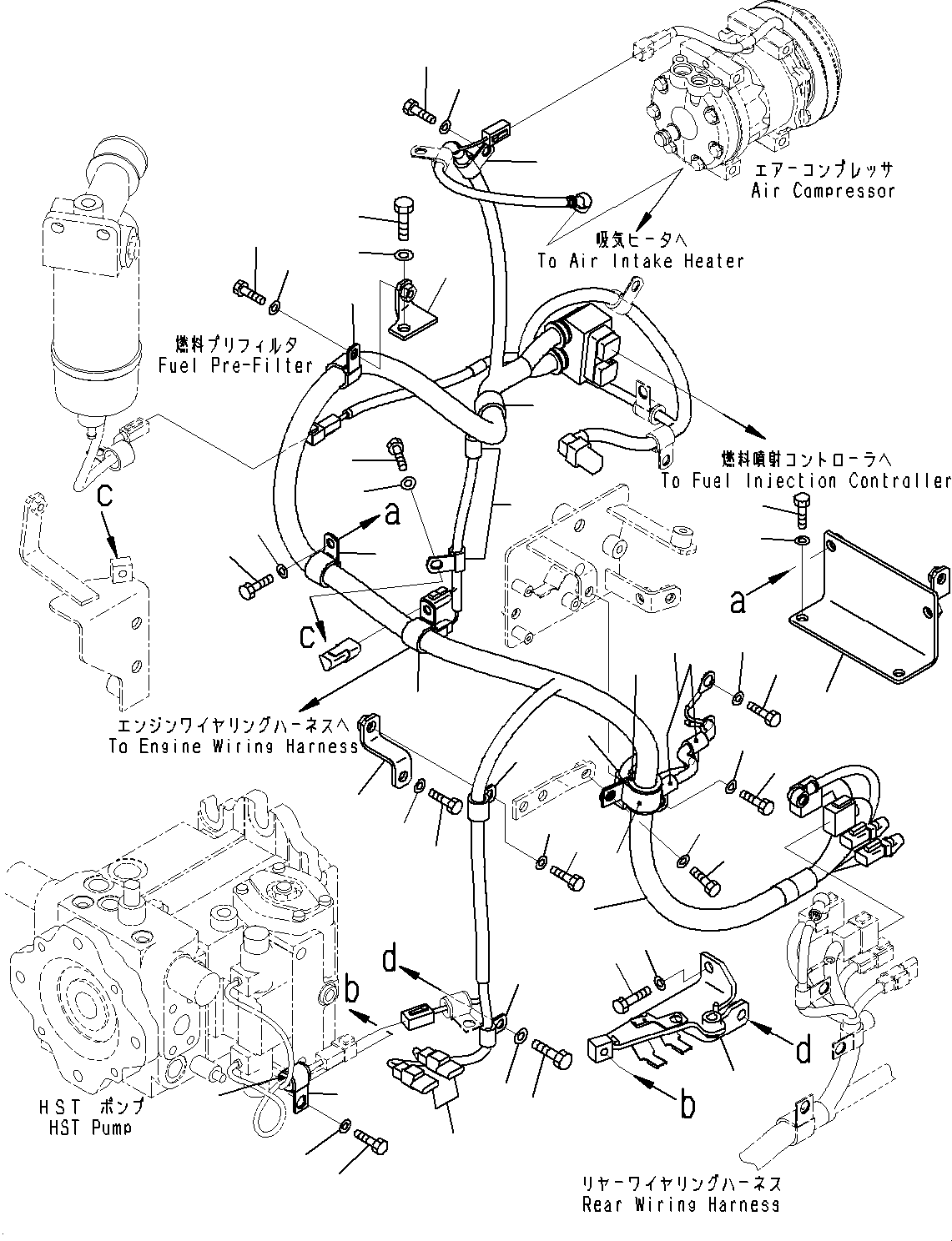 Жгут проводов 417-06-B3110 KOMATSU