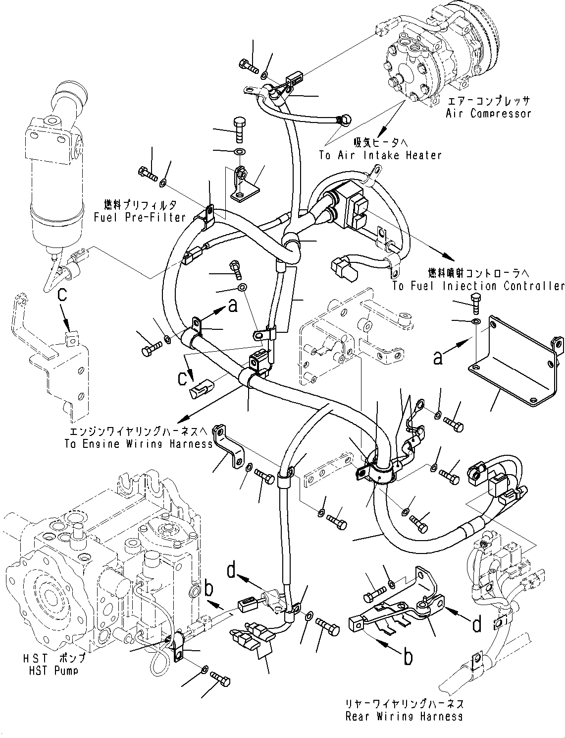 Жгут проводов 417-06-46572 KOMATSU