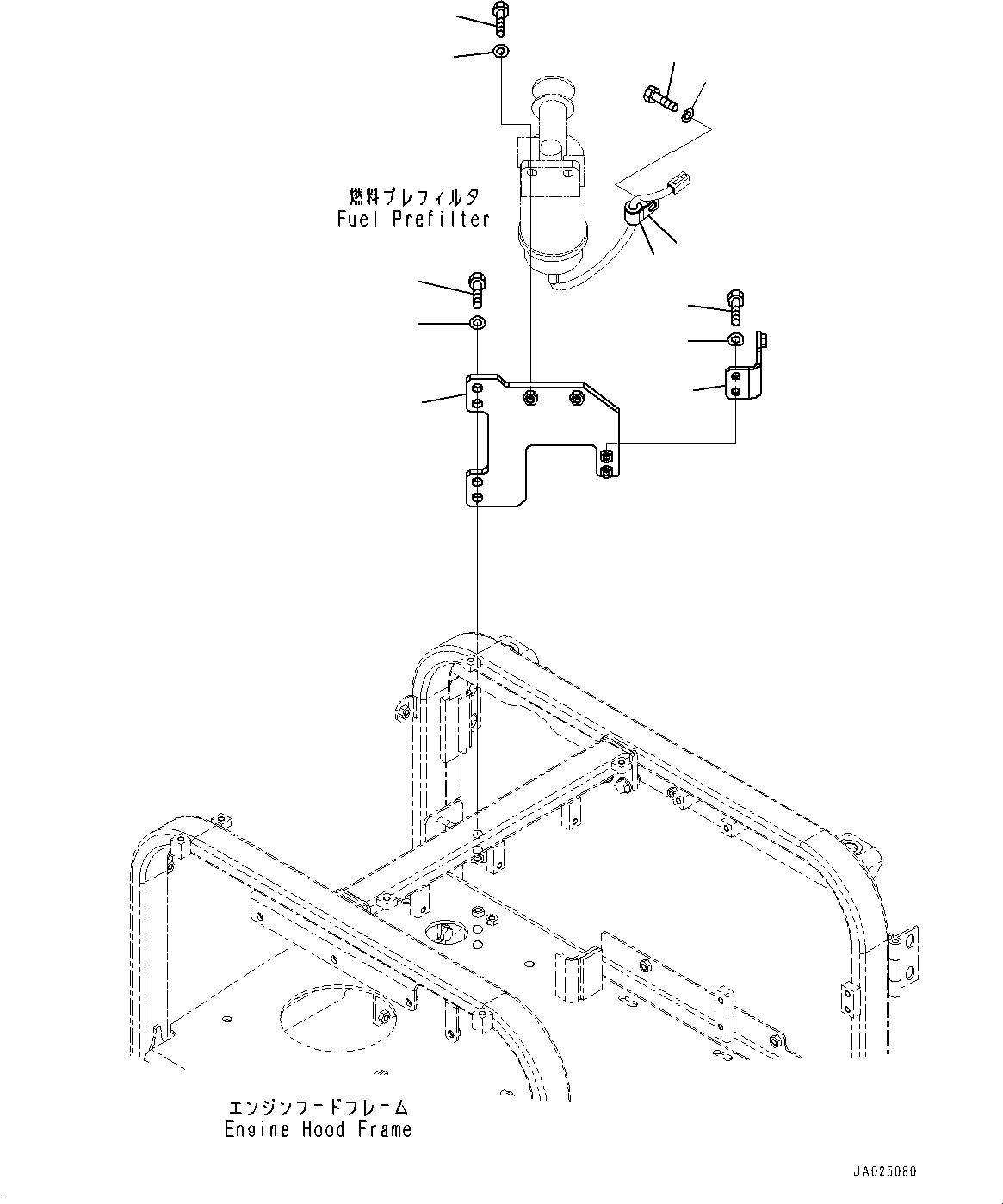 Кронштейн 23H-04-B1010 KOMATSU