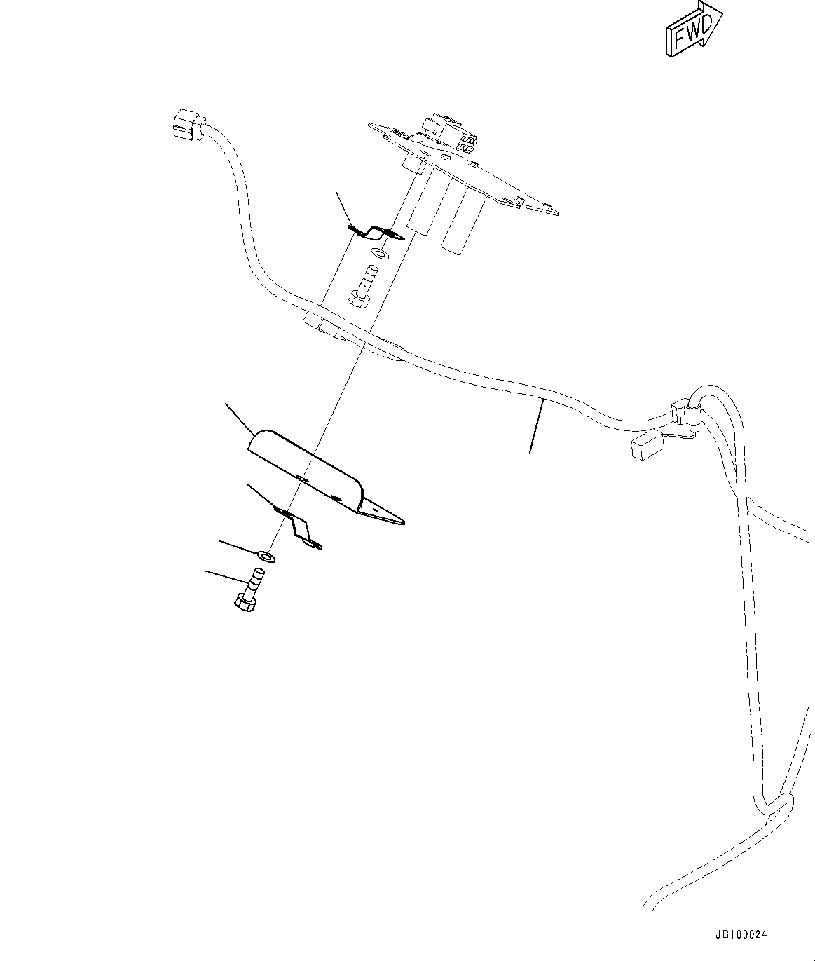 Wiring Harness(Floor,Emergency Stop Switch Wiring Harness) (426-06-63620) KOMATSU