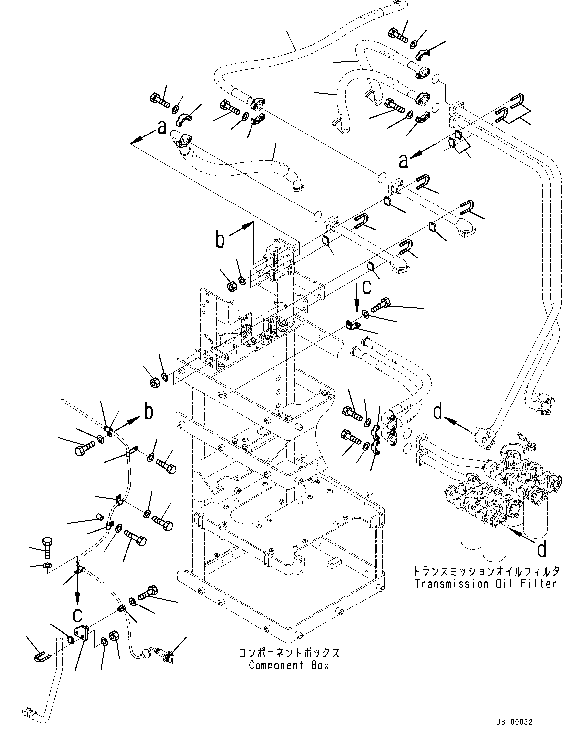 Wiring Harness(Floor,Download Box Wiring Harness) (426-06-64360) KOMATSU