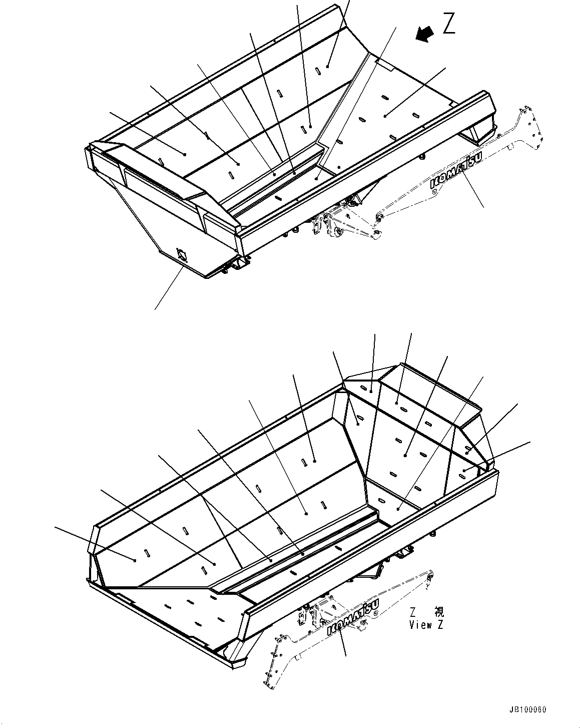 Пластина сварная 56B-83-37740 KOMATSU