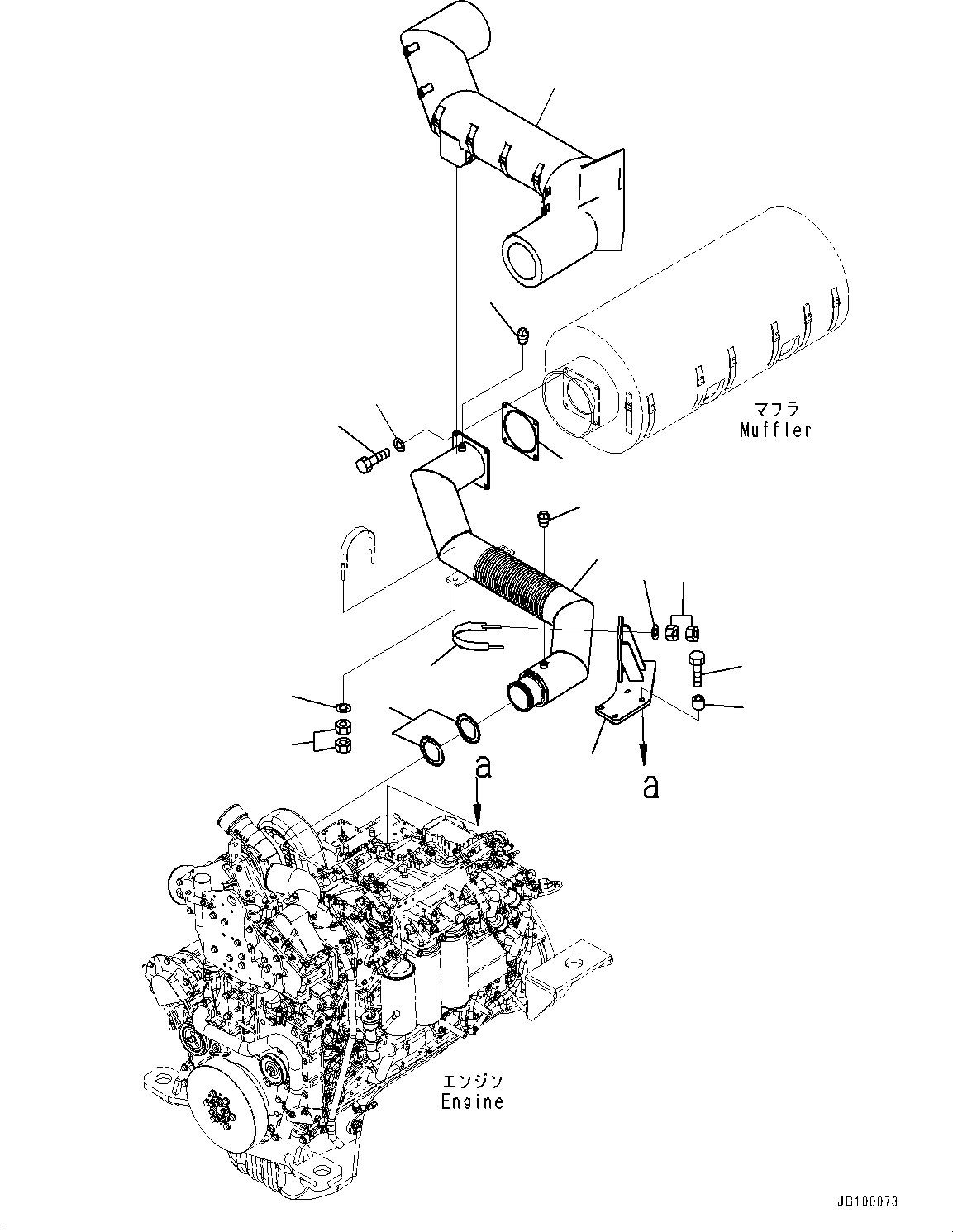 Трубка 56B-02-3A160 KOMATSU