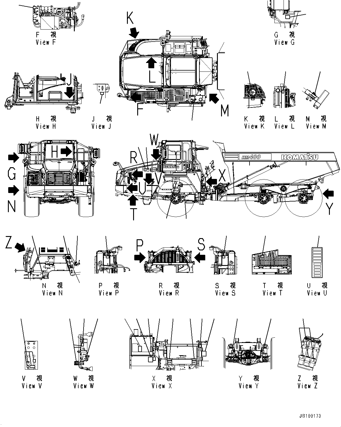 Табличка предупреждающая «Опасность взрыва» 09659-35000 KOMATSU