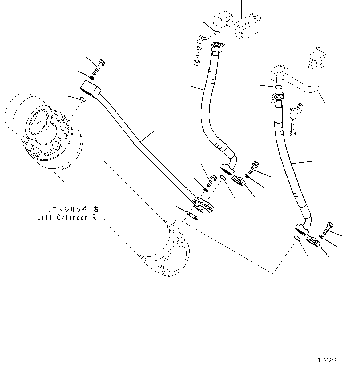Трубка 427-62-44730 KOMATSU