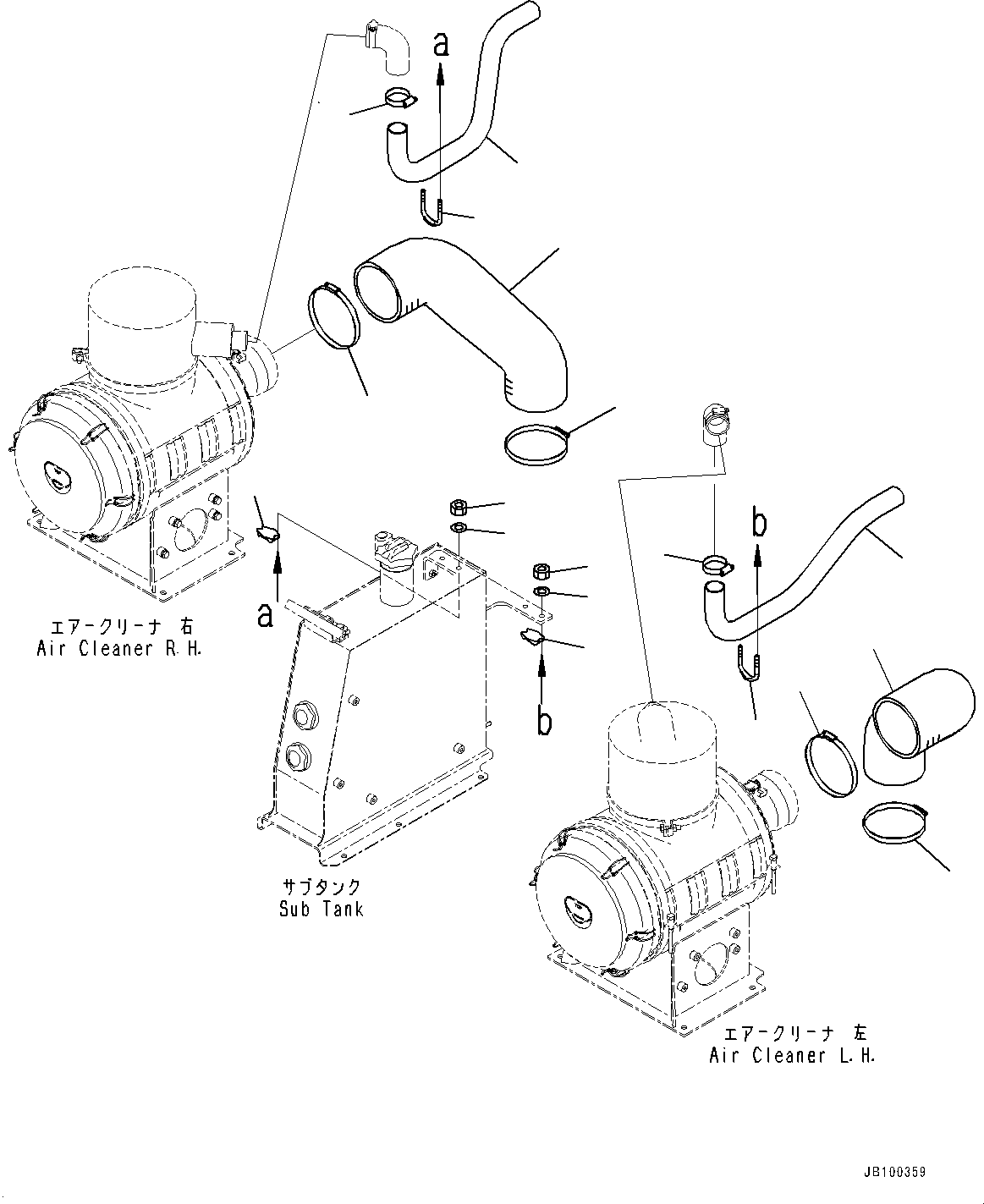 Hose, R.H. 427-01-4A720 KOMATSU