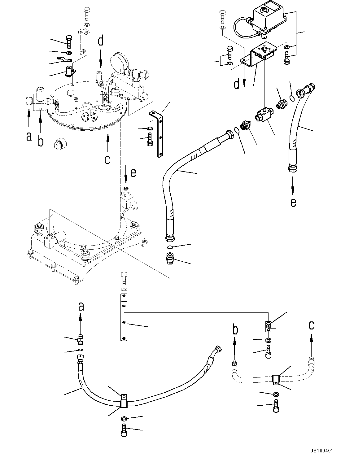 Шланг с торцевым уплотнением 02767-006A8 KOMATSU