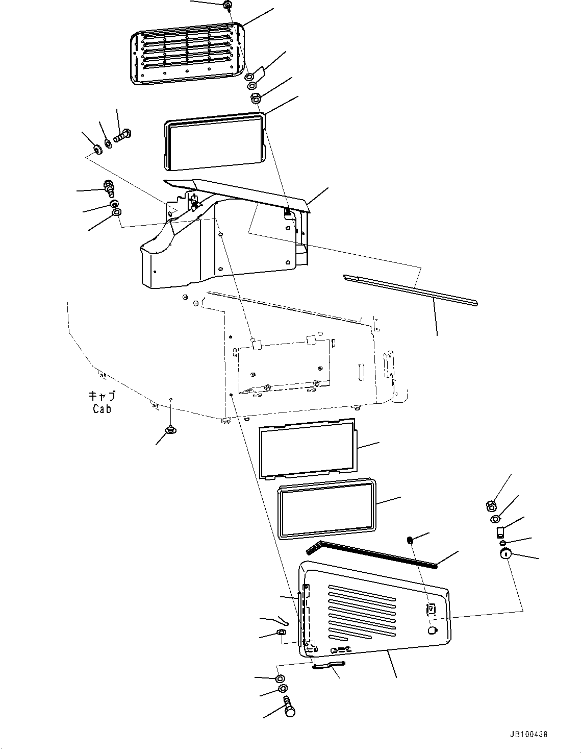 ROPS Cab Assembly, KOMTRAX 425-925-5831 KOMATSU