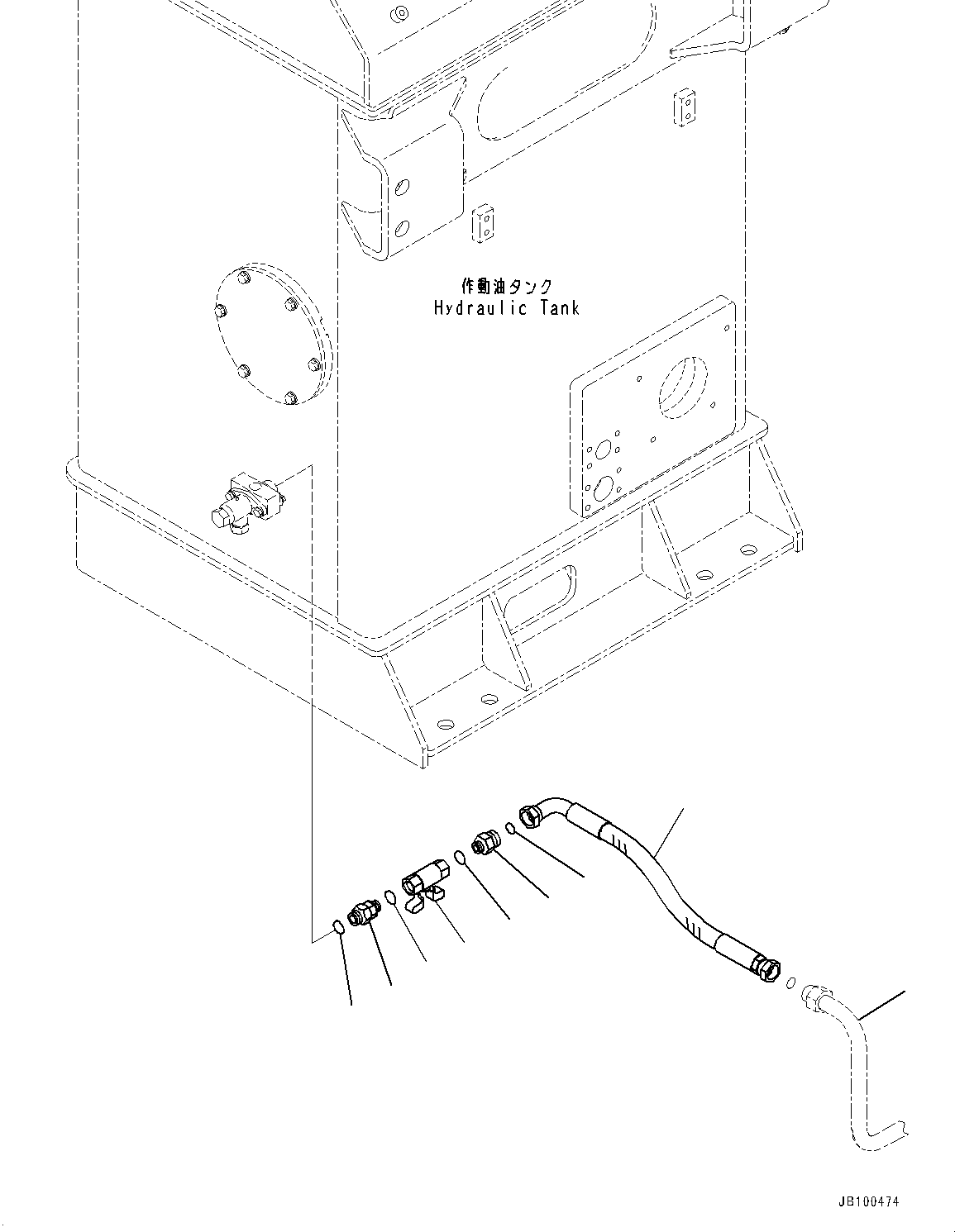 Tube(Hydraulic Piping,Hydraulic Tank Piping) (427-62-47960) KOMATSU