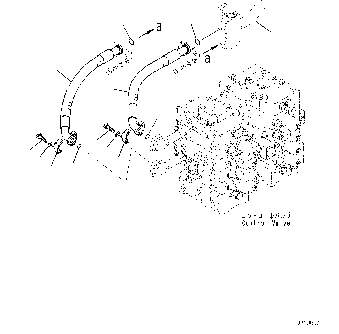Трубка (гидравлика, трубопровод подъёмного цилиндра) (427-62-43420) KOMATSU