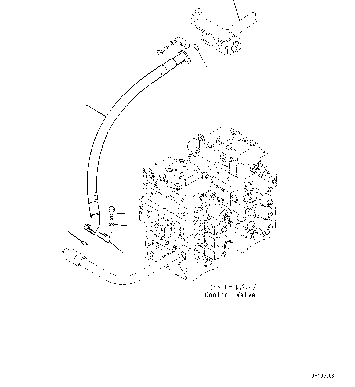 Tube(Hydraulic Piping,Bucket Cylinder Piping) (427-62-43410) KOMATSU