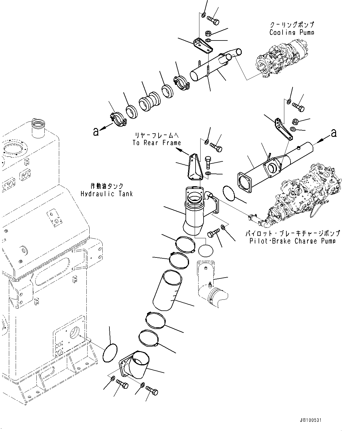 Трубка 427-62-44841 KOMATSU
