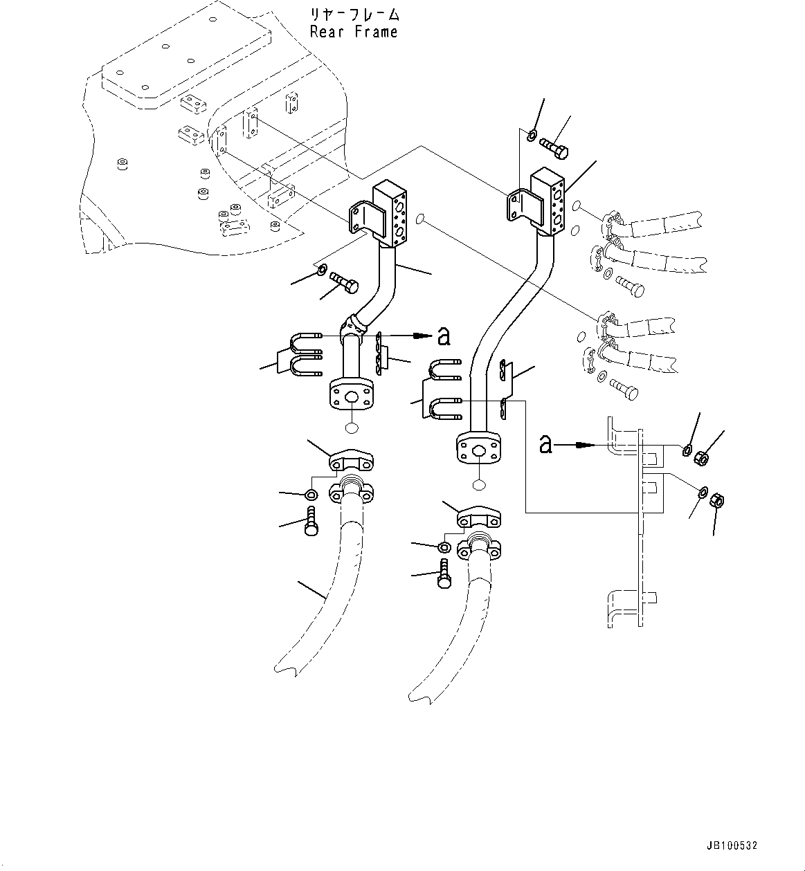 Трубка 427-62-49760 KOMATSU