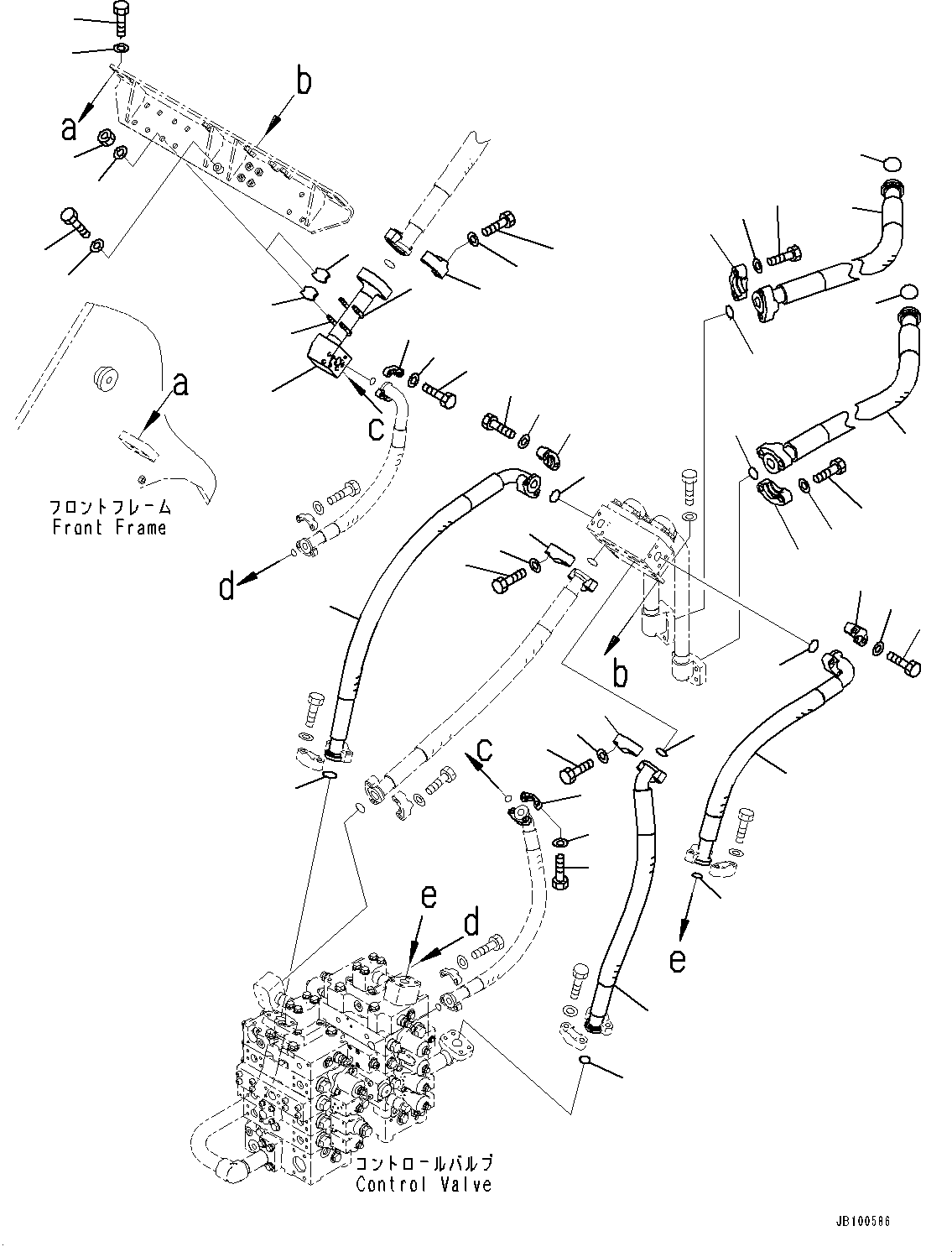 Шланг фланцевого типа 07085-01419 KOMATSU