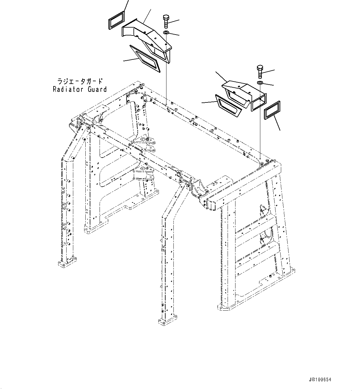 Duct, L.H. 427-54-42850 KOMATSU