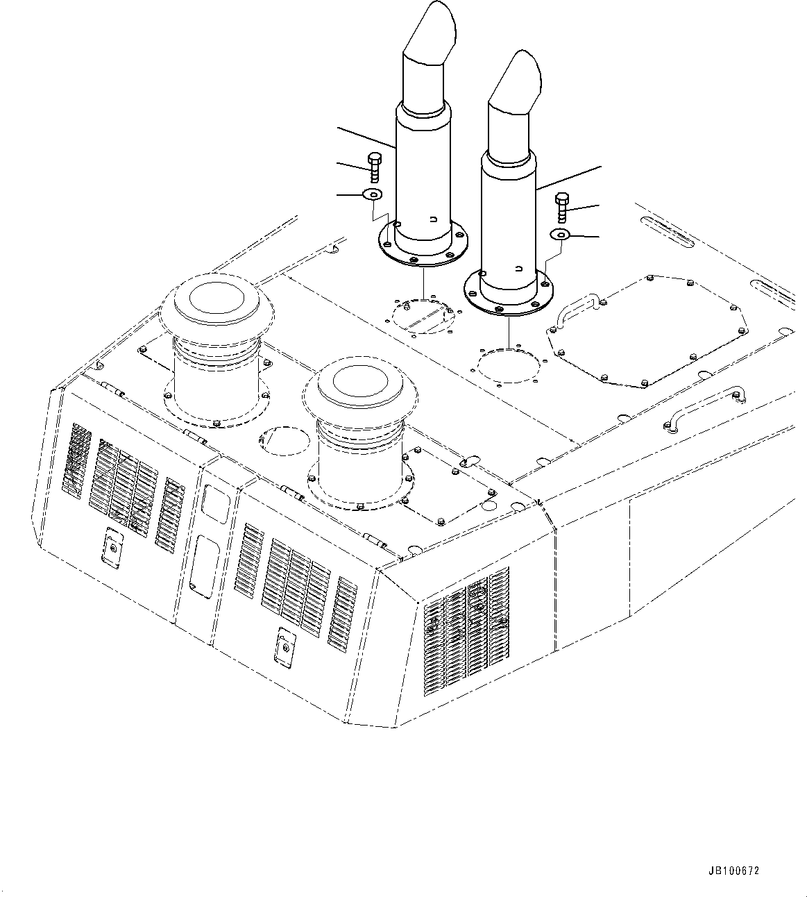 Выпускная труба 427-02-41141 KOMATSU