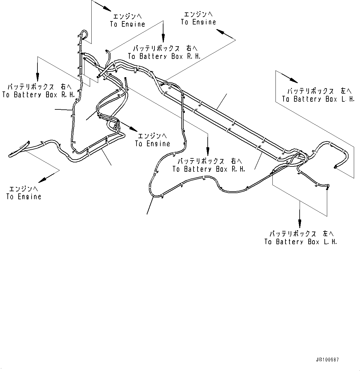 Кабель 427-06-41741 KOMATSU