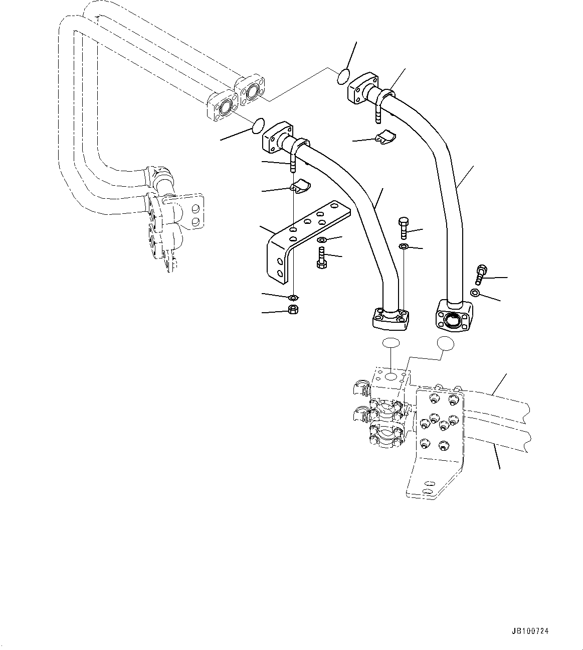 Трубка 427-62-42541 KOMATSU