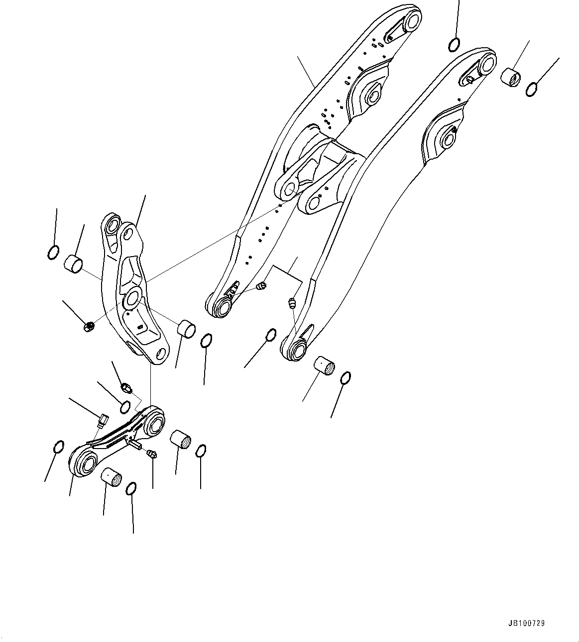 Boom Assembly 427-S95-7A70 KOMATSU
