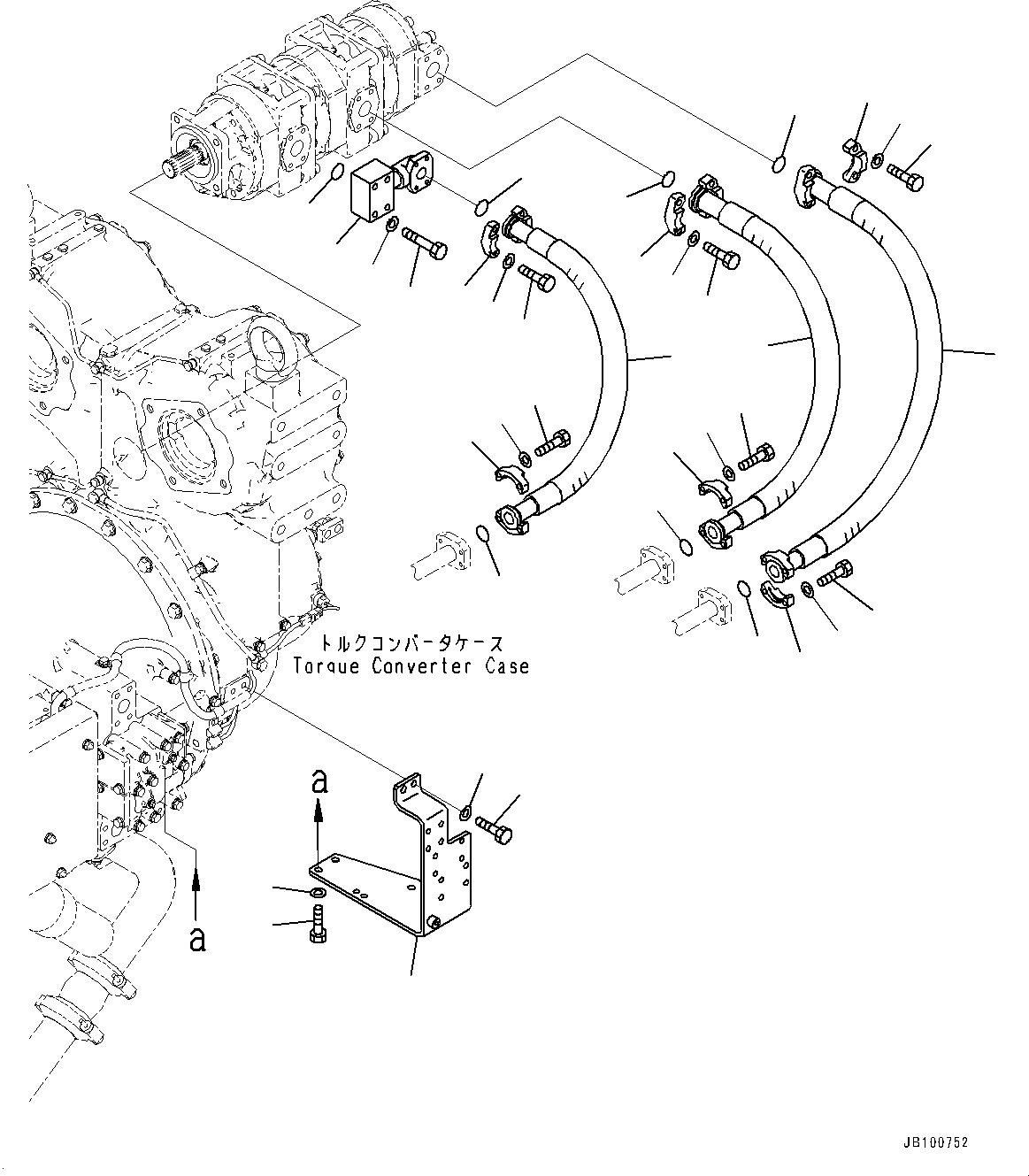 Шланг фланцевого типа 07125-01209 KOMATSU