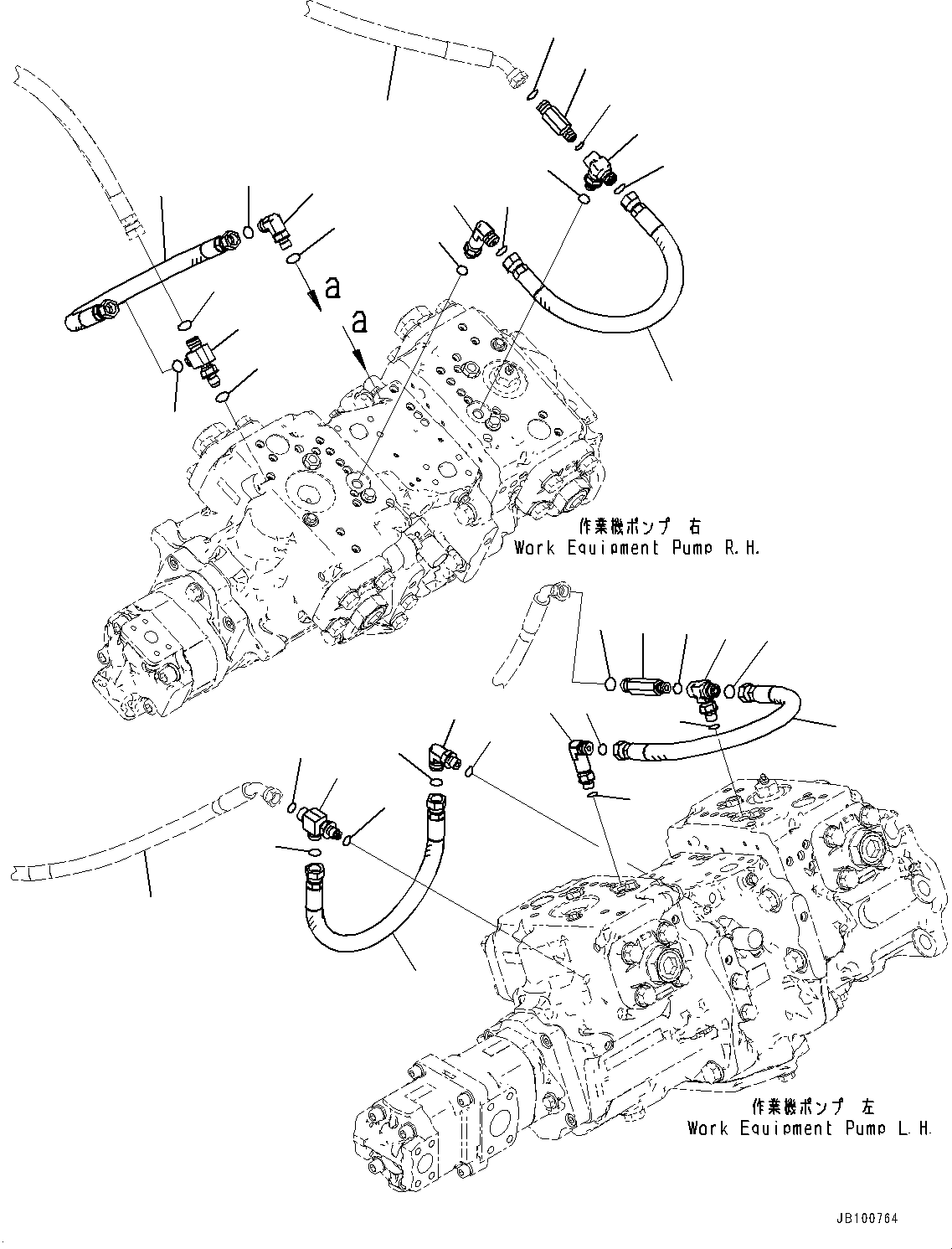 Hose(Hydraulic Piping,LS Piping) (427-62-48960) KOMATSU