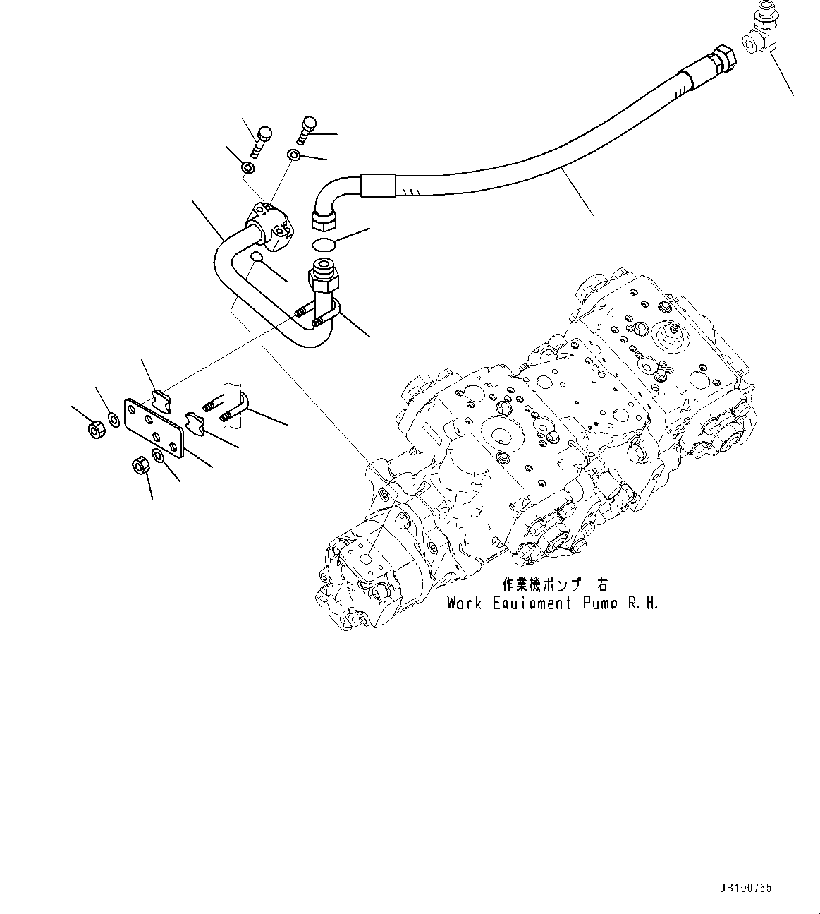 Шланг с торцевым уплотнением 02754-00607 KOMATSU