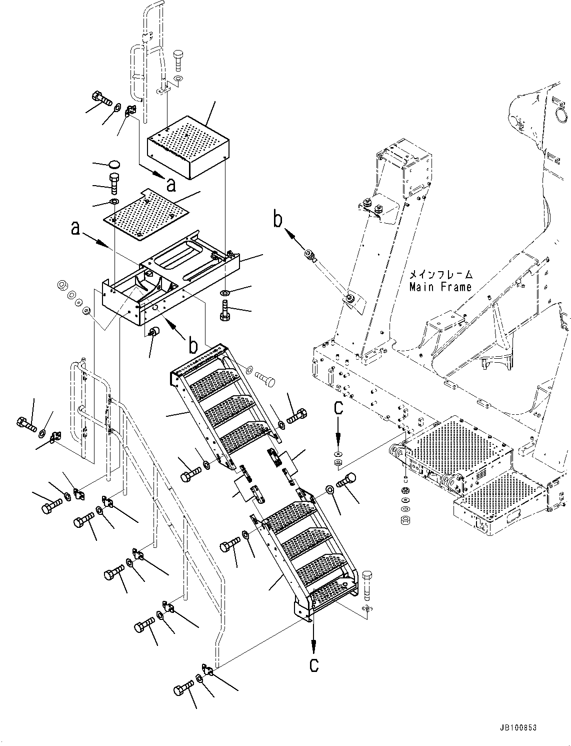 Подножка 562-54-3D941 KOMATSU
