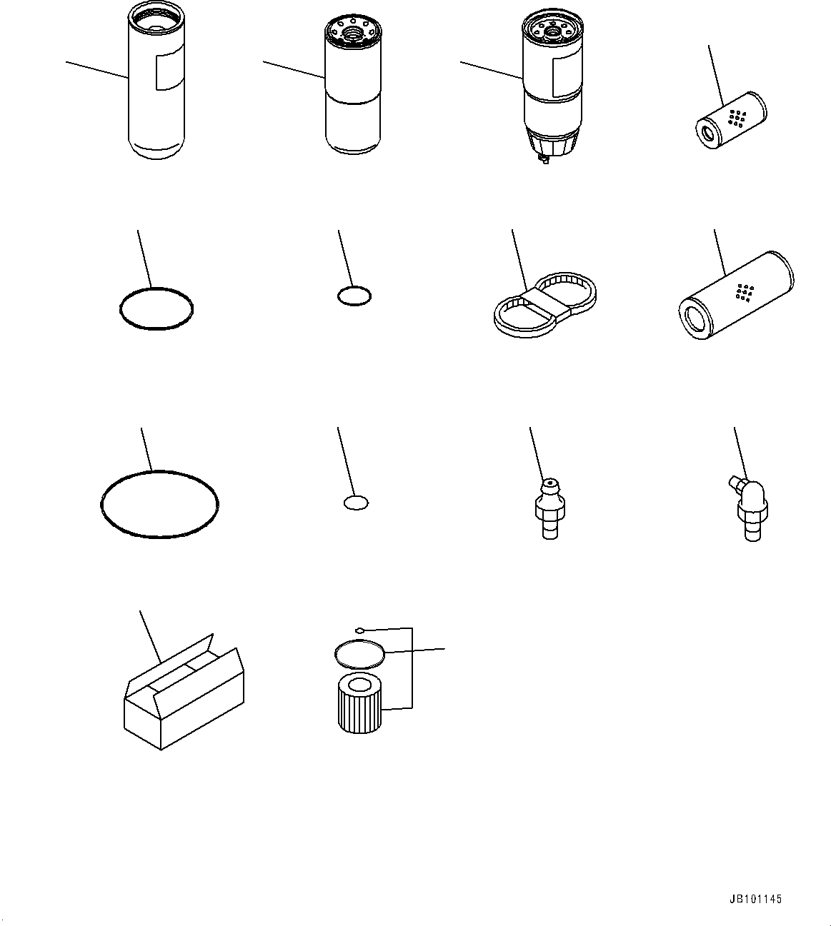 Element, Fuel Filter PI2040PM-KOM-01-PK KOMATSU