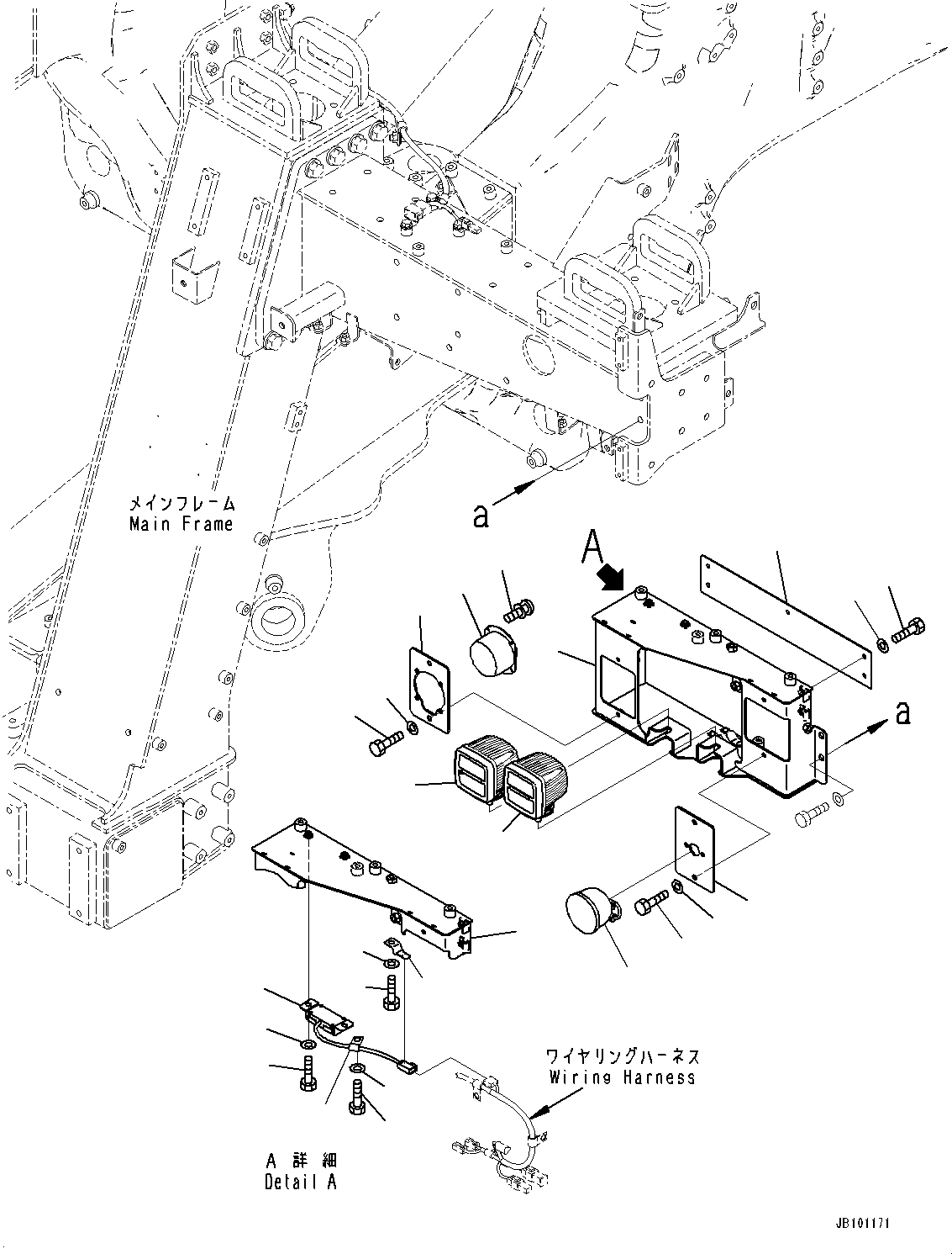 Фонарь светодиодный, янтарный 569-06-8A631 KOMATSU