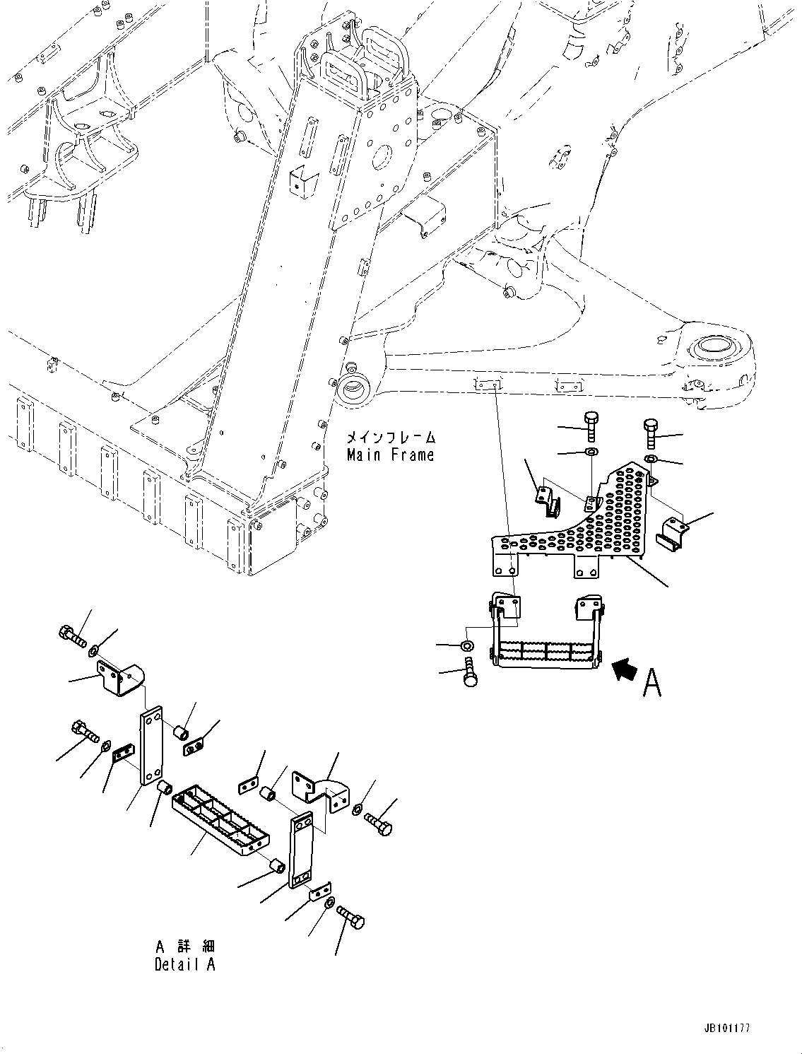 Подножка 561-54-9A240 KOMATSU