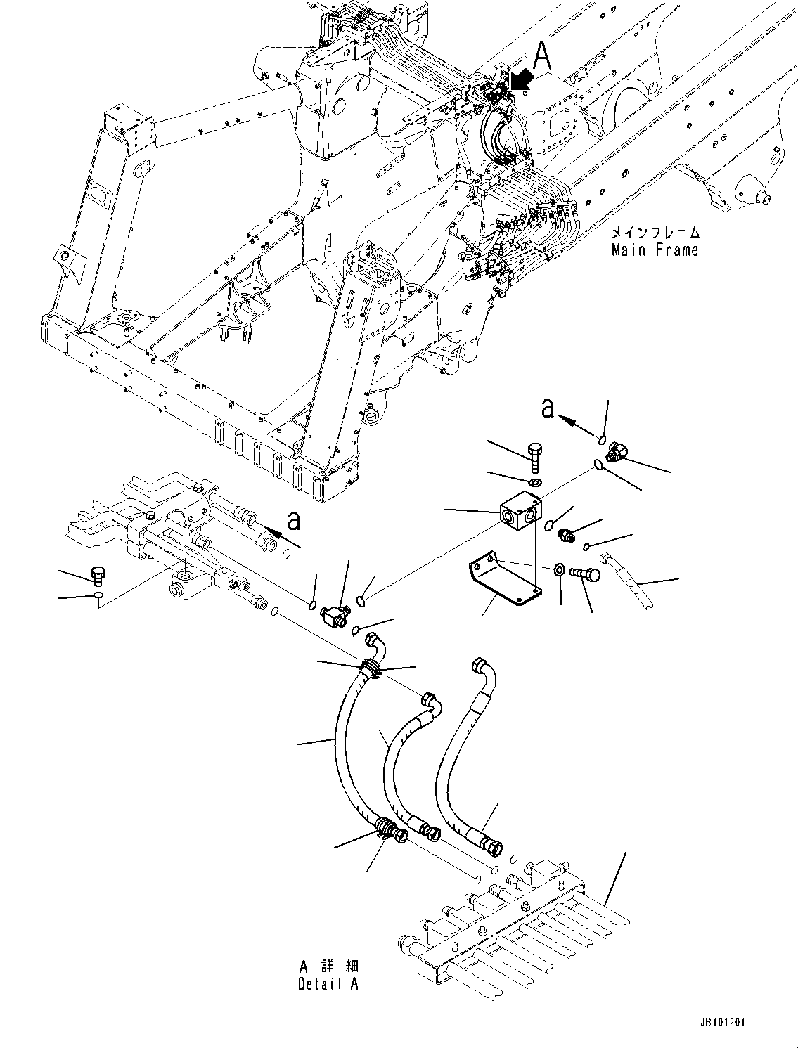 Шланг с торцевым уплотнением 02766-006A6 KOMATSU