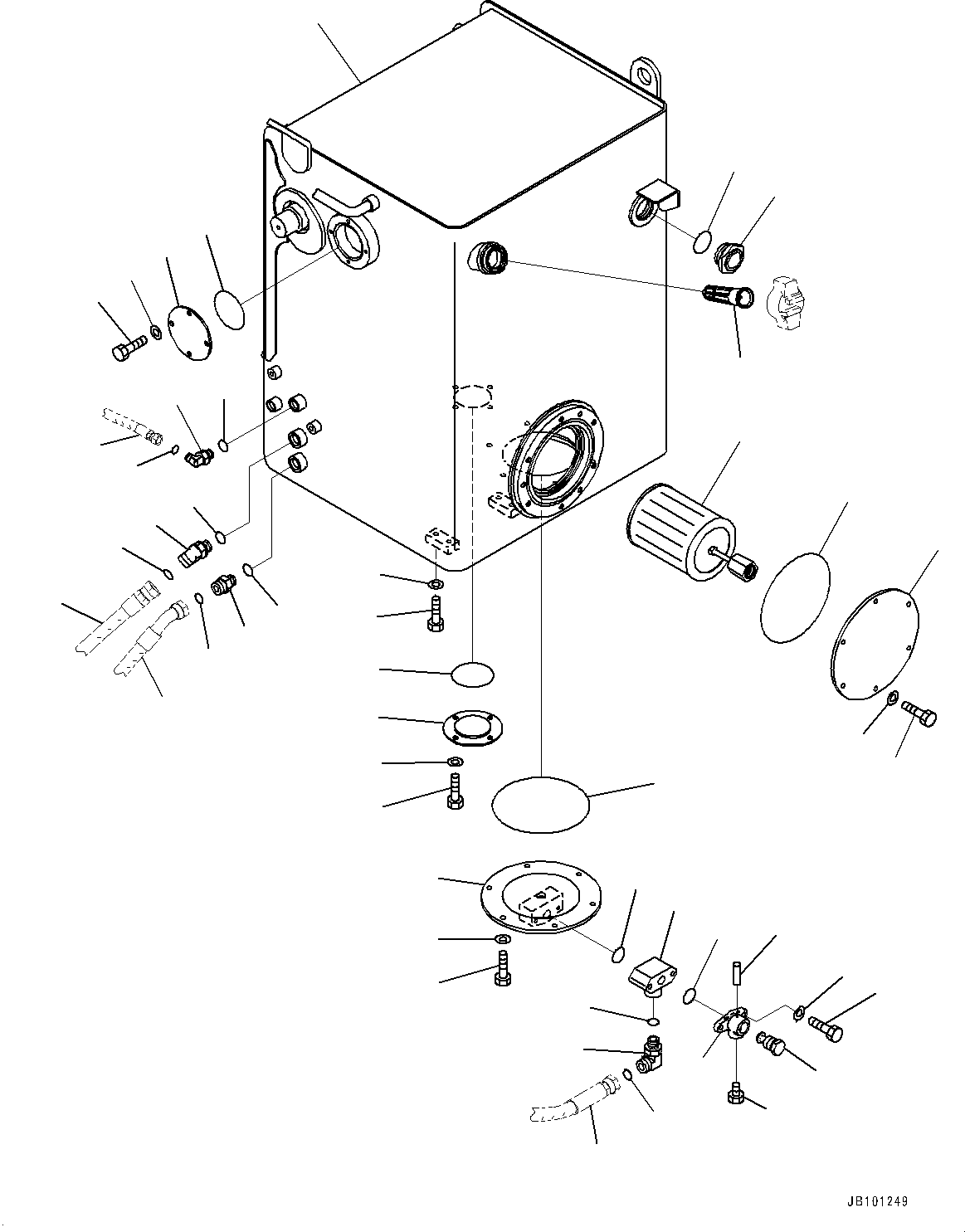 Tank Assembly, Hydraulic Oil 561-60-91111 KOMATSU