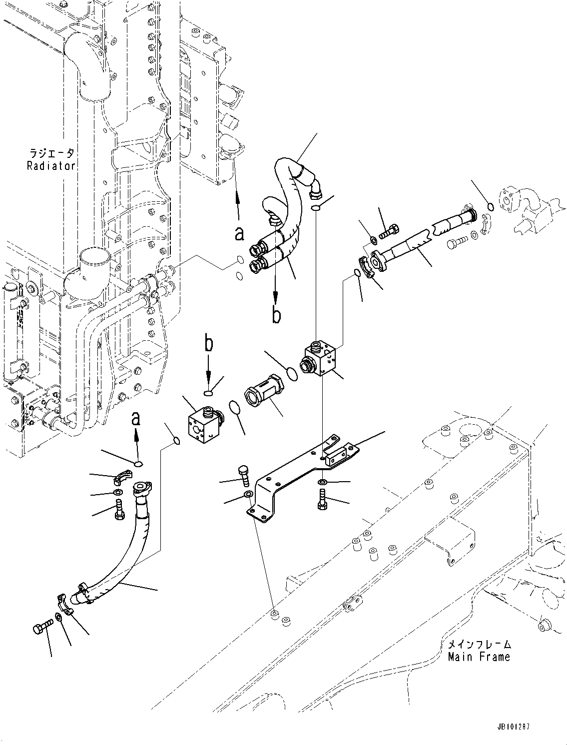 Шланг фланцевого типа 07087-010A6 KOMATSU