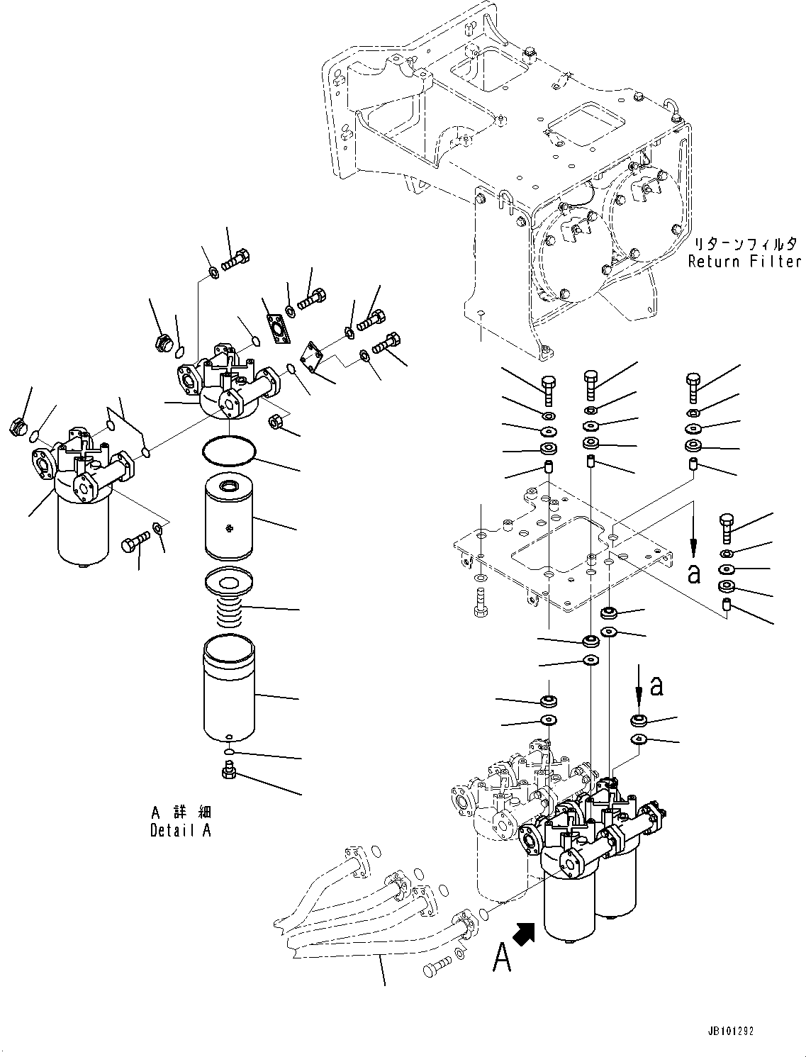 Tube(Hydraulic Tank,Transmission Oil Filter Piping) (561-16-91151) KOMATSU