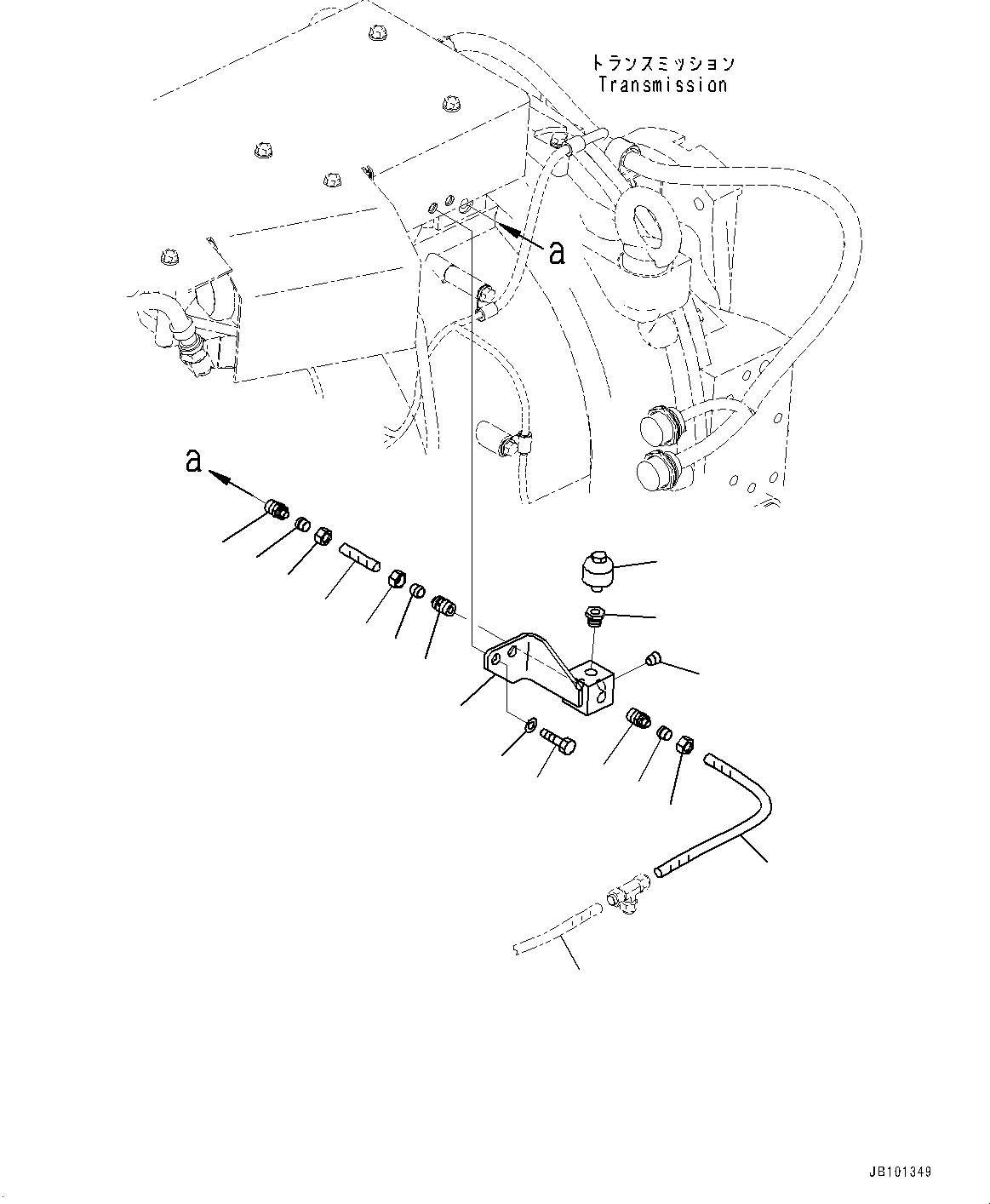 Tube(Transmission Piping,Piping) (07822-00838) KOMATSU