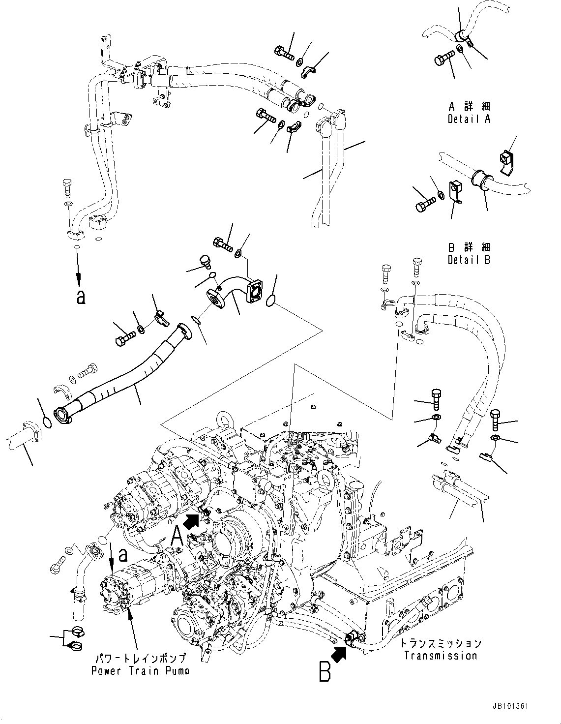 Шланг 07477-020A8 KOMATSU